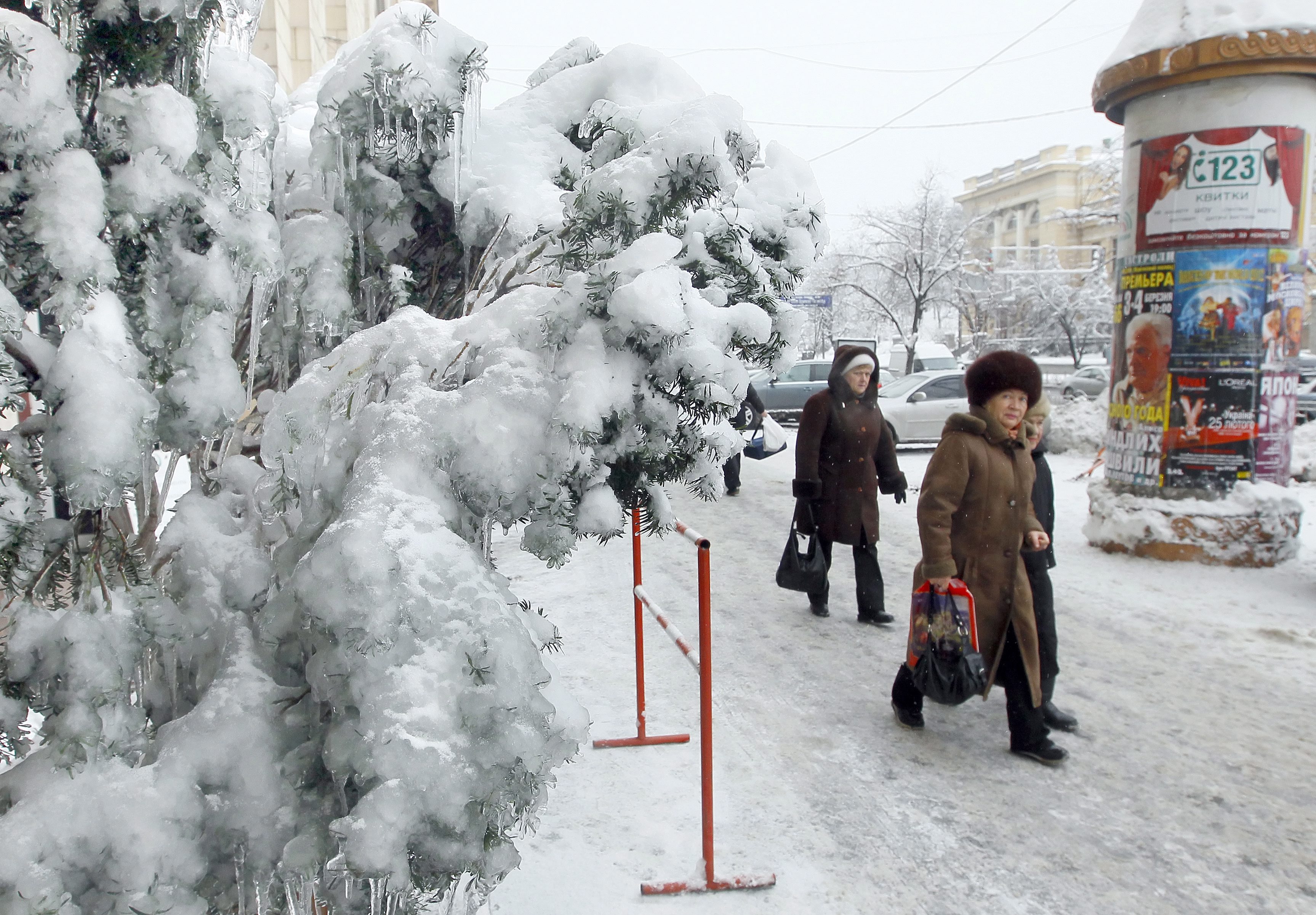 В Киев температурата през нощта се очаква да паднат до минус 32 градуса