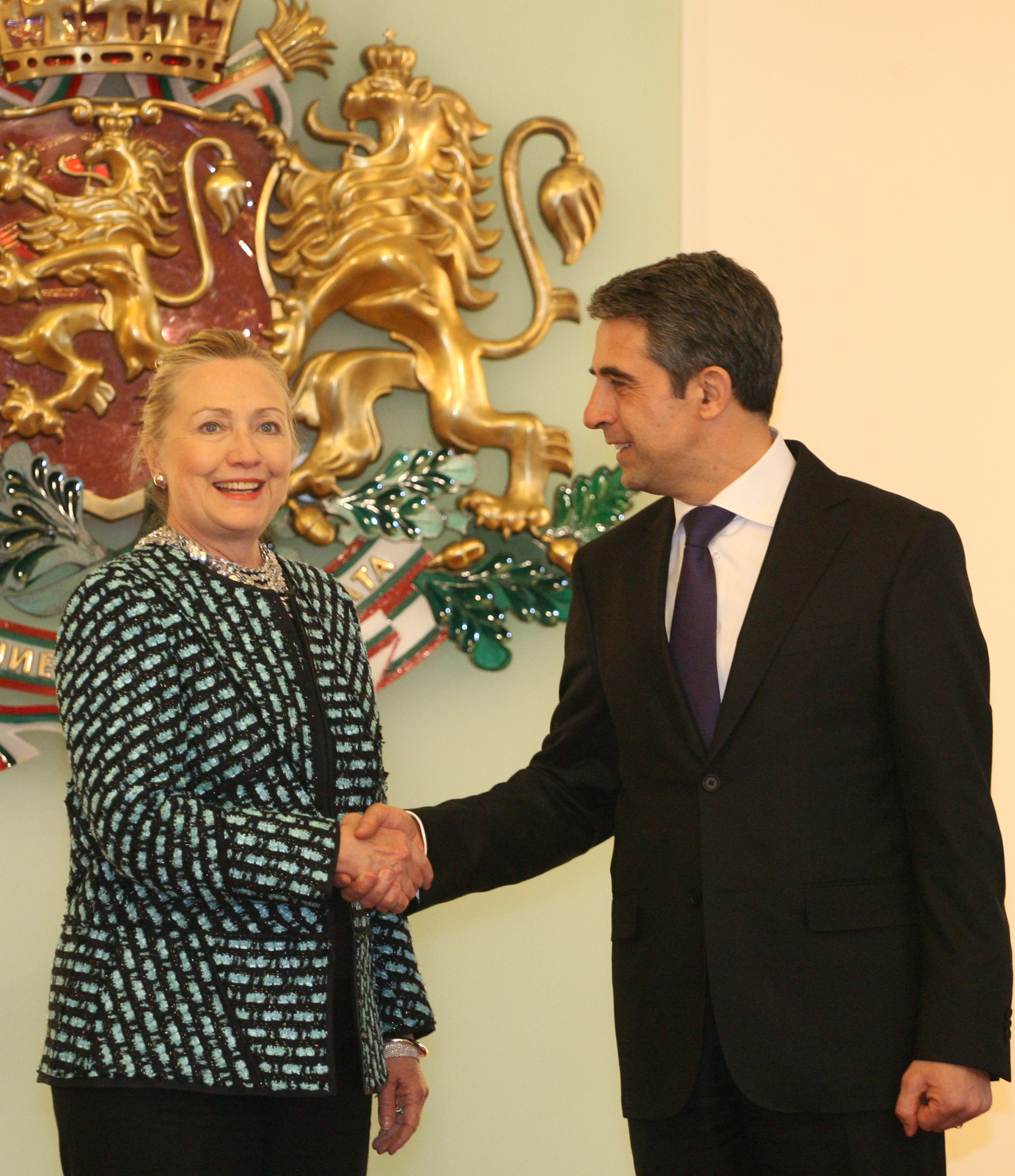 Хилъри Клинтън първо се срещна с президента Росен Плевнелиев
