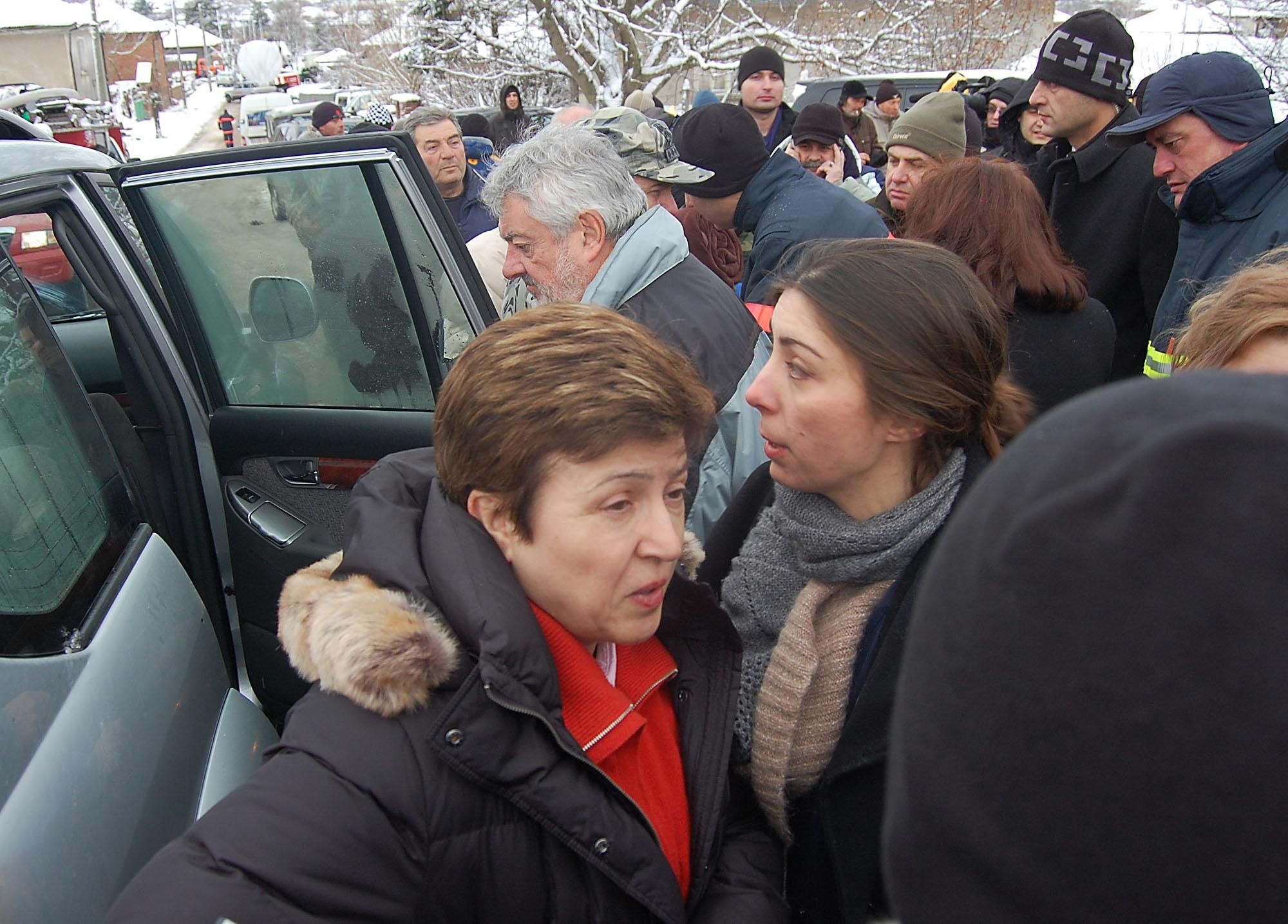 Кристалина Георгиева обеща помощи от ЕК за бедстващия Югоизточен район