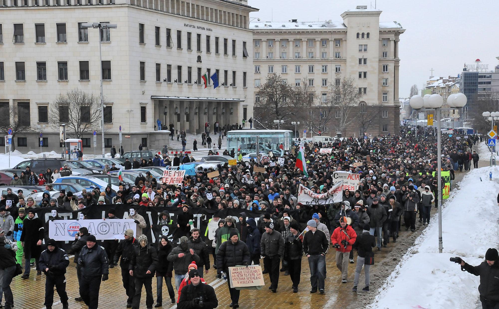 Хиляди протестиращи казаха ”Не” на АСТА