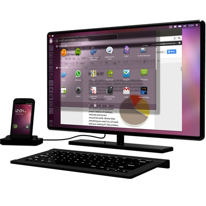 Ubuntu превръща смартфона в PC (видео)