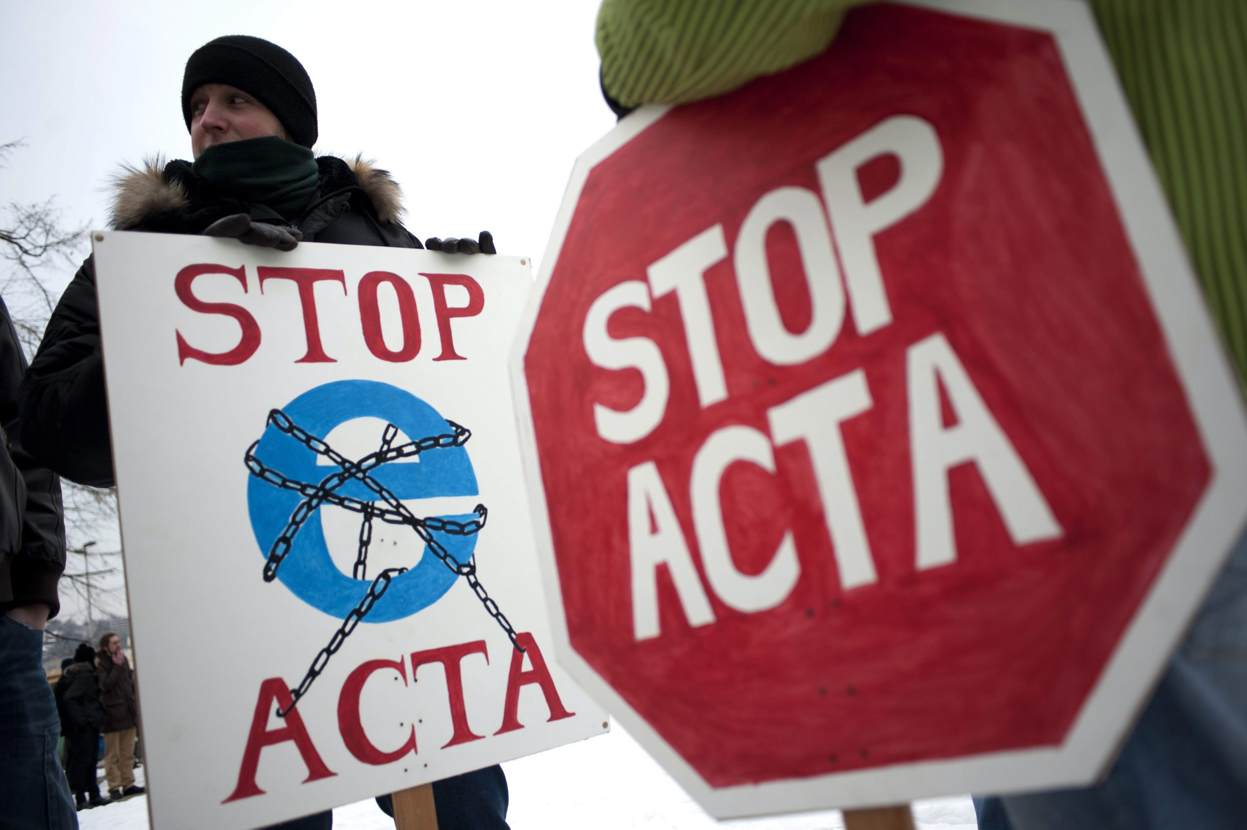 В много страни имаше протести срещу ACTA