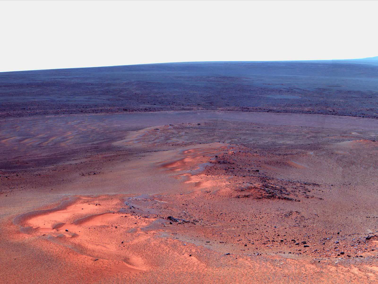 Снимка на повърхността на Марс, заснета от марсохода ”Opportunity”