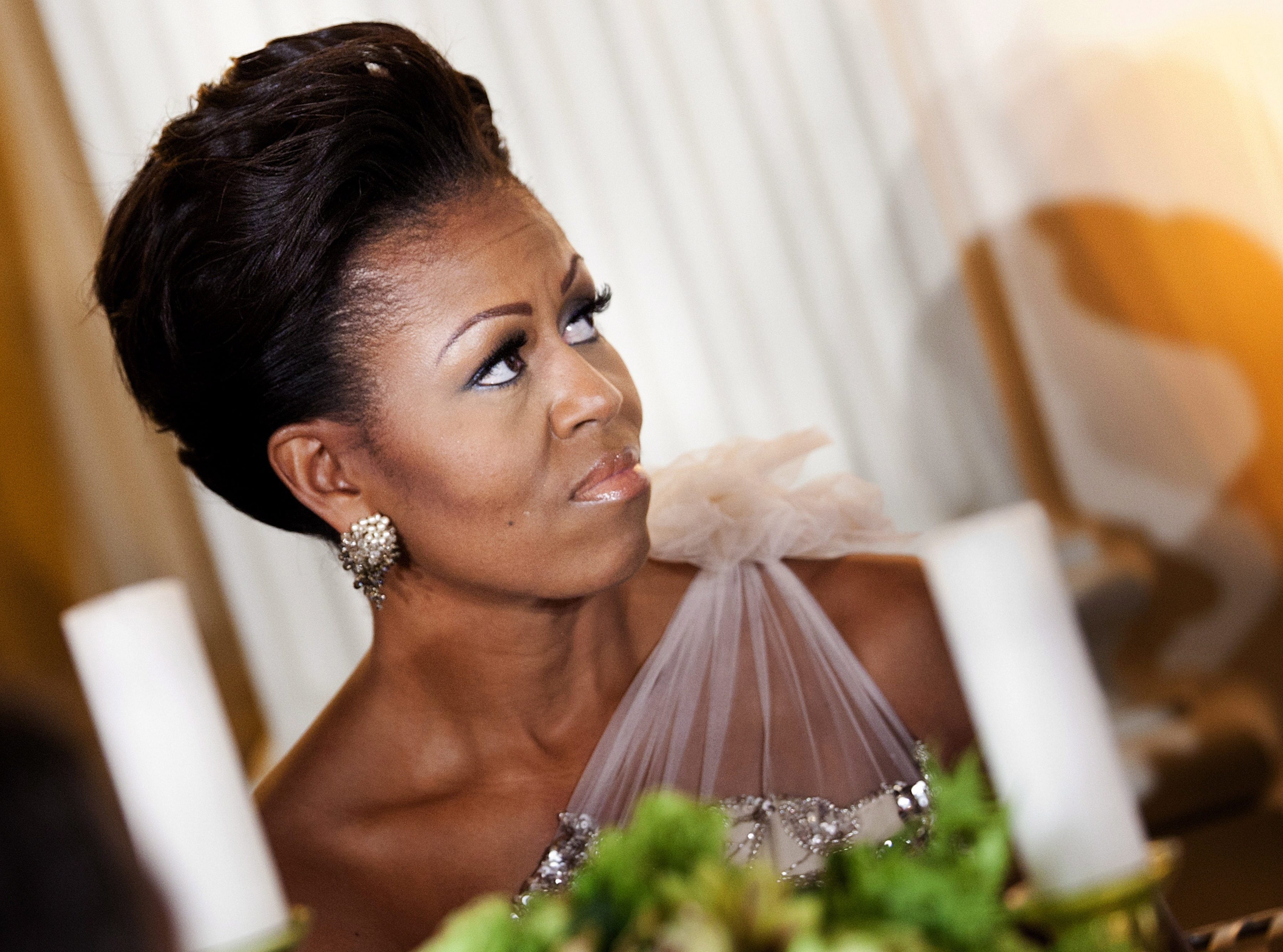 Мишел Обама не отстъпва на звездите от червения килим