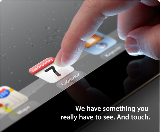 Поканата на Apple за представянето на новия iPad 3