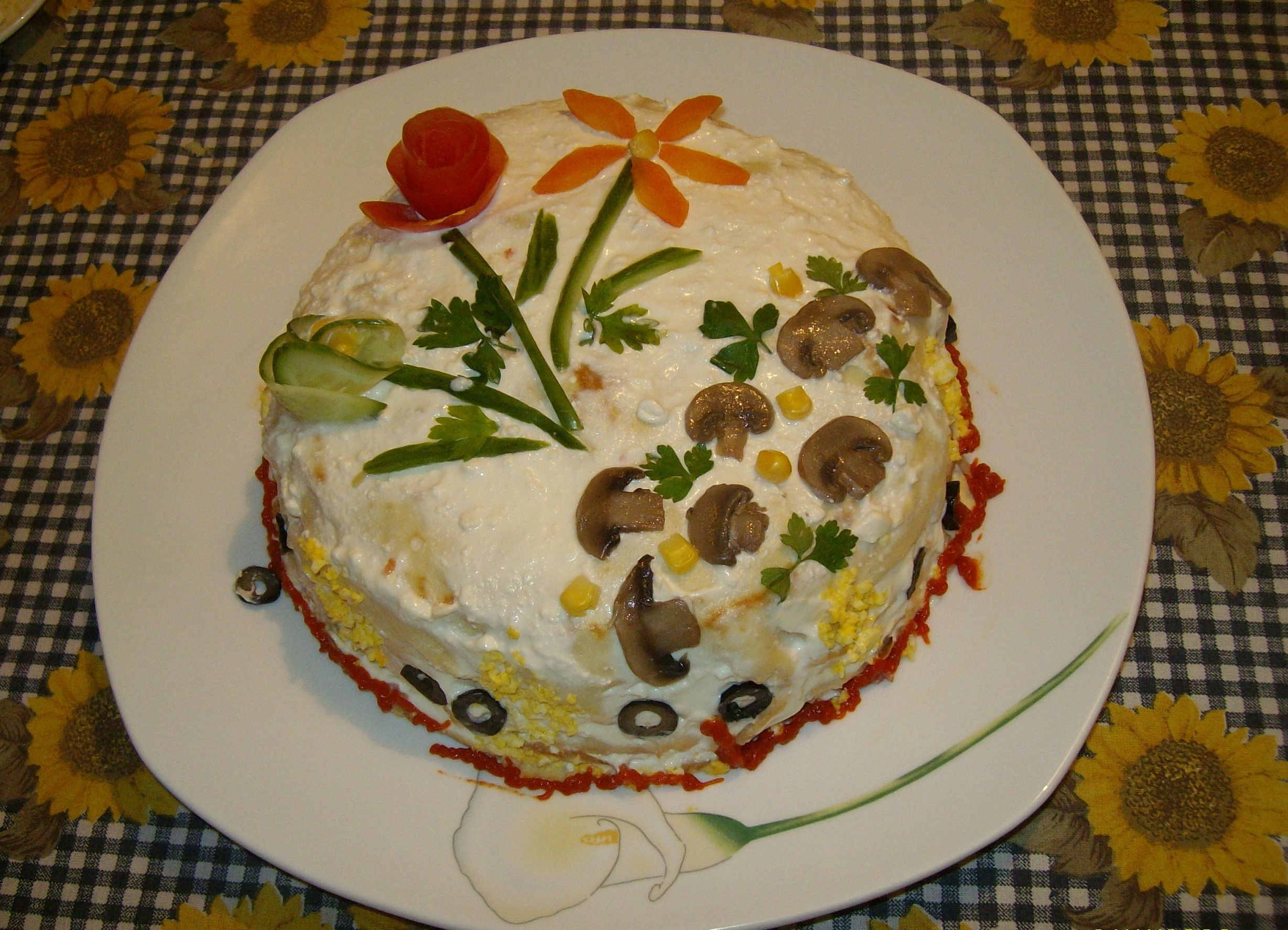 Солена палачинкова торта