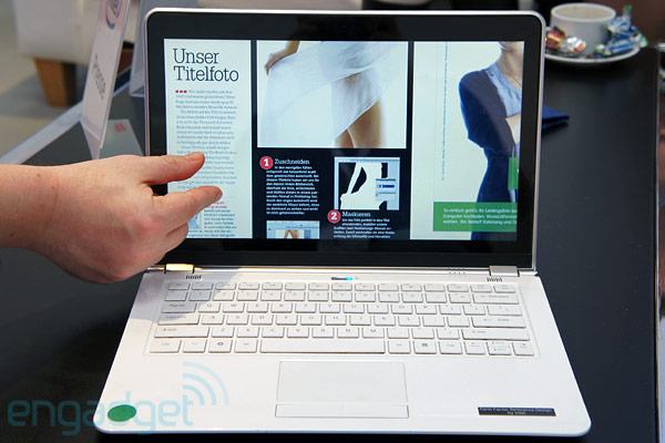 Intel показа ултрабук със сензорен екран