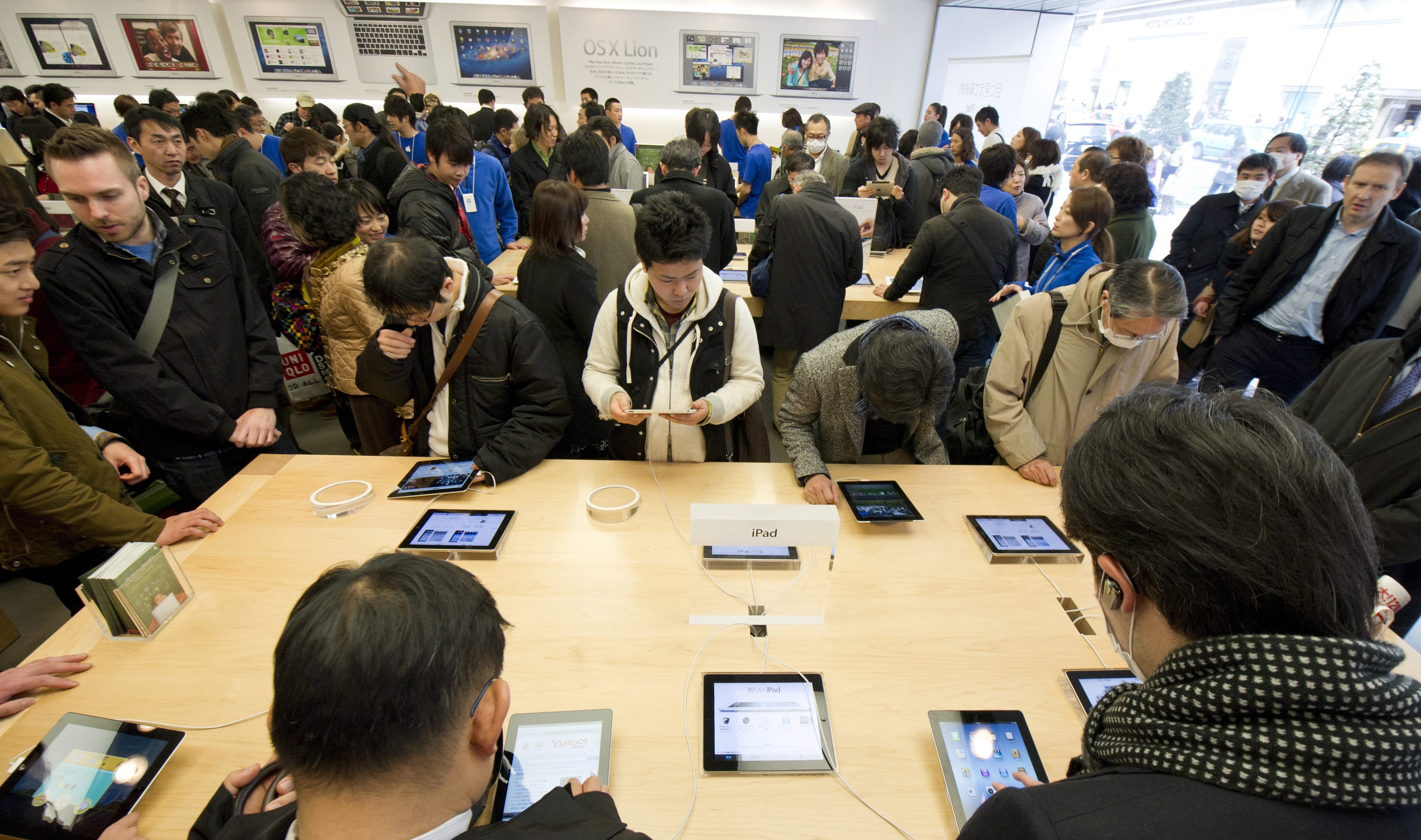 Стартът на новия iPad в Япония