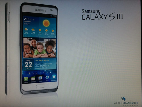 Появи се снимка на Samsung Galaxy S III
