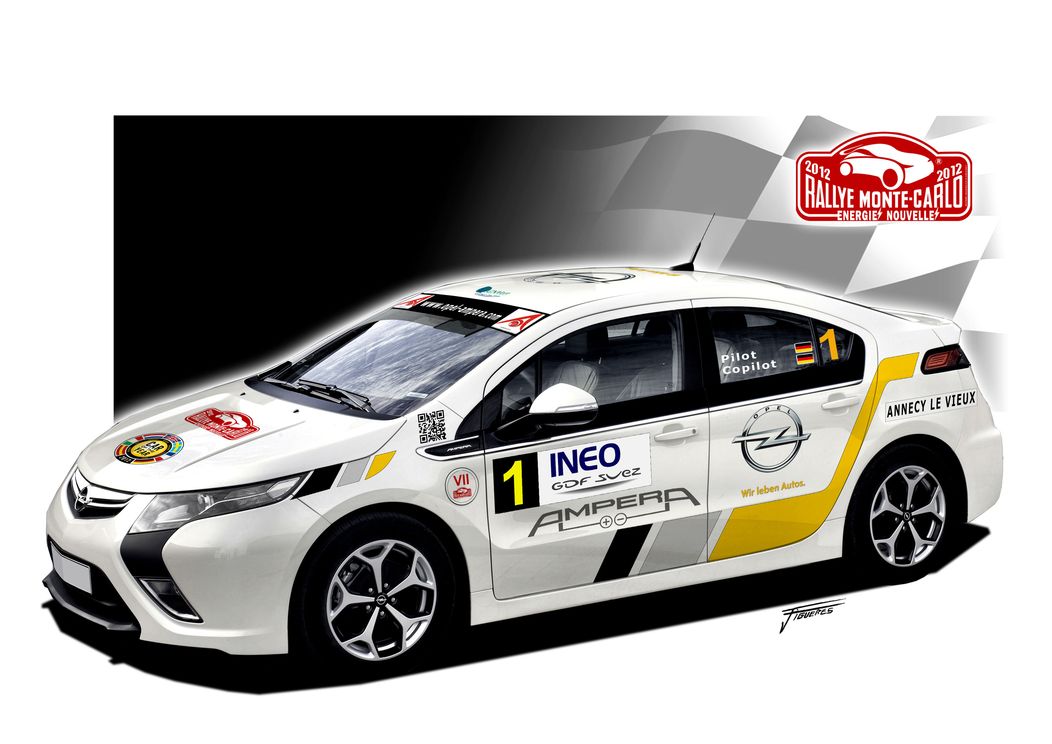 Opel Ampera дебютира на рали Монте Карло