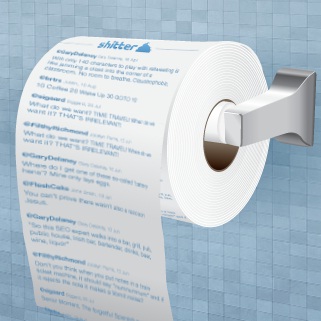 Предлагат ”туитове” върху тоалетна хартия