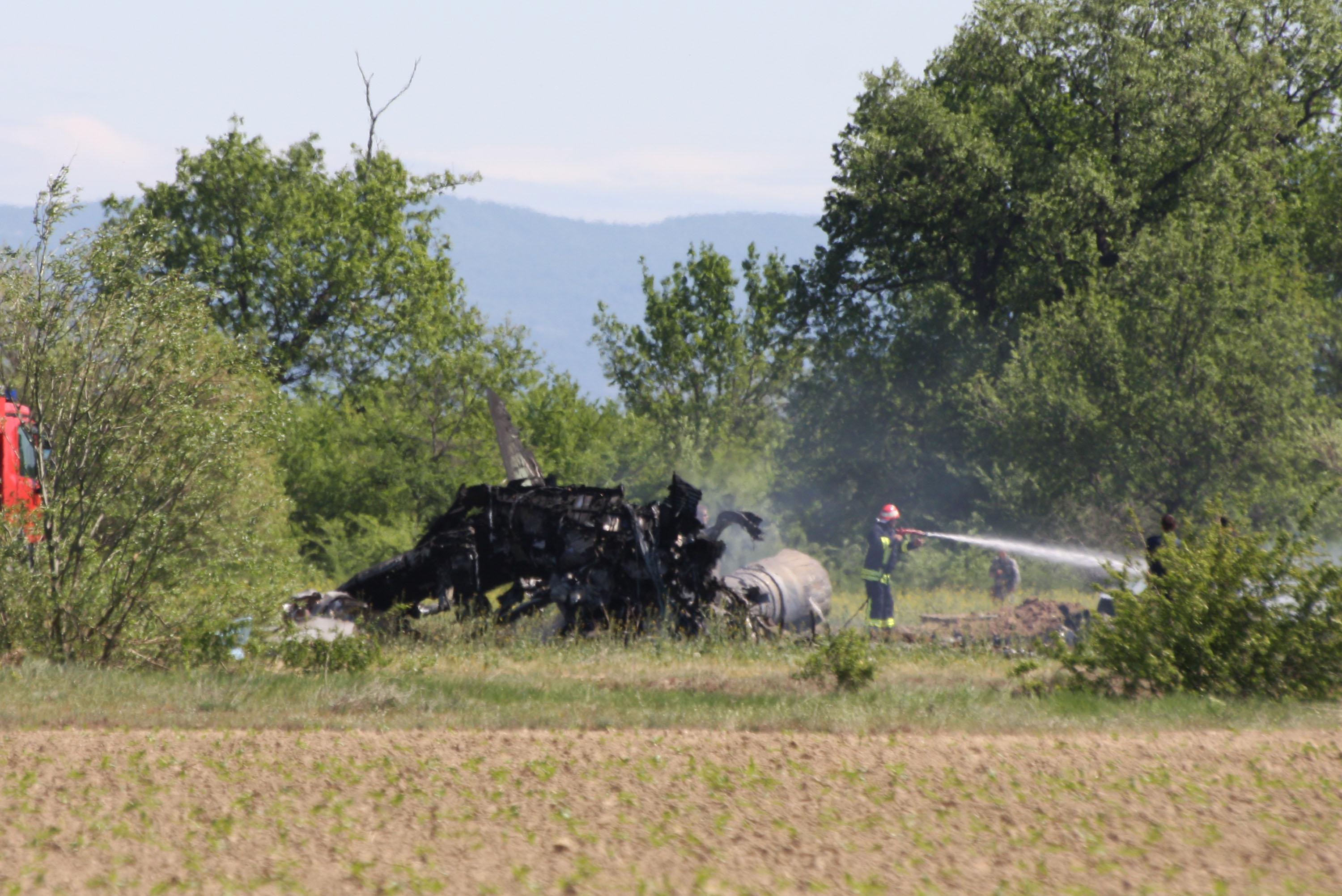 Изтребител МиГ-29 се разби край Пловдив