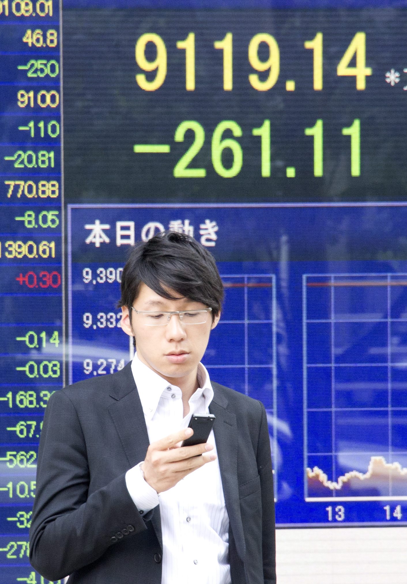 Борсата в Токио последва спада на Уолстрийт