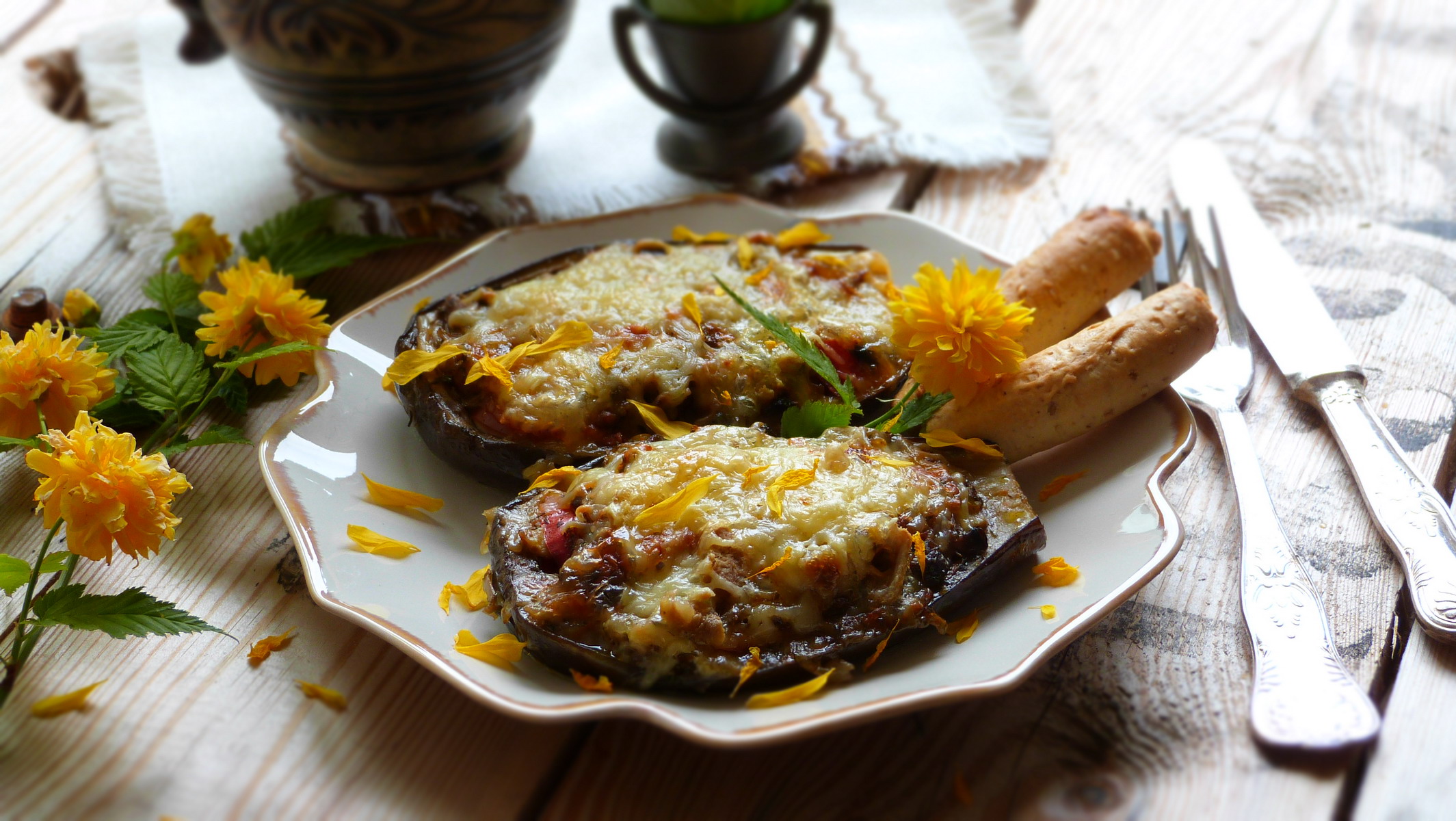 Пълнени патладжани