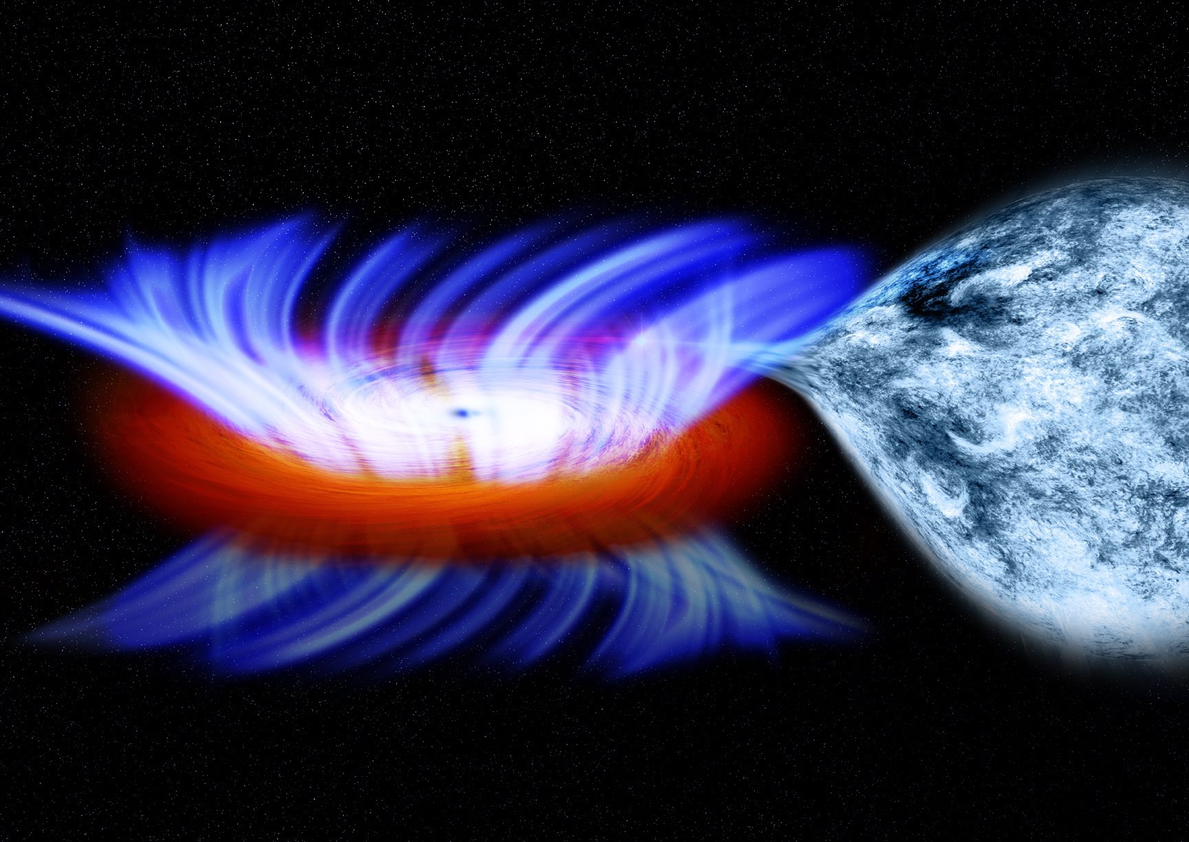 Свръхмасивна черна дупка поглъща Млечния път