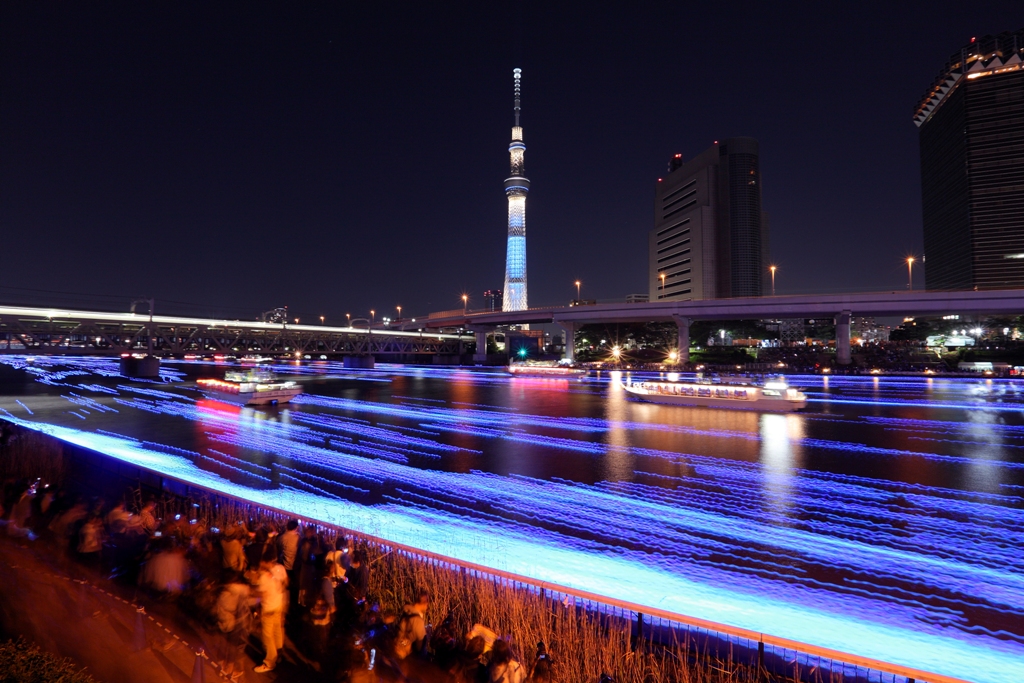 100 000 LED лампи „плуваха” в Токио (снимки)