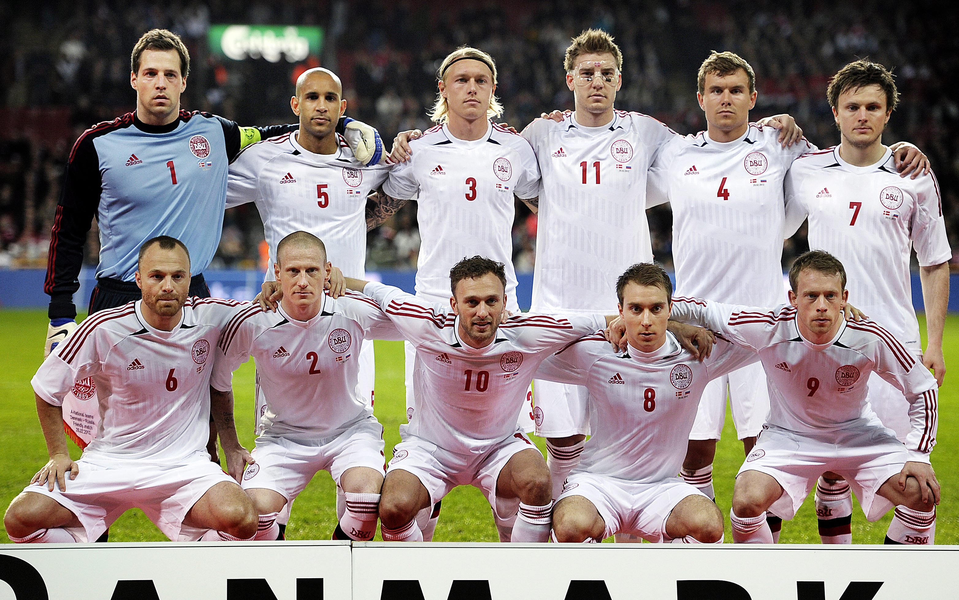 Разширеният състав на Дания за квалификацията с България
