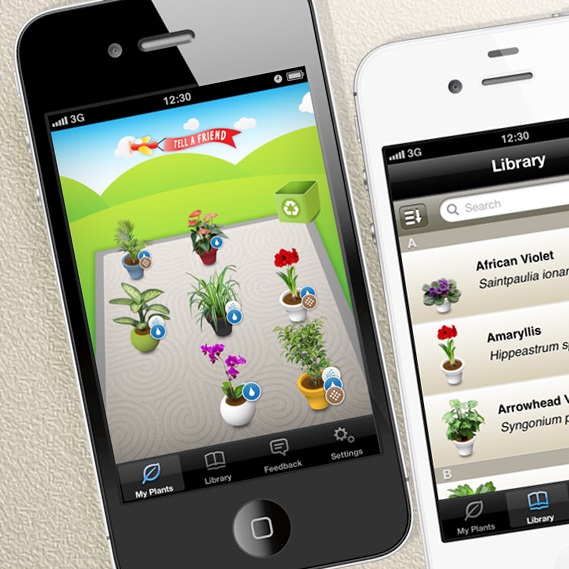 Ново приложение за смартфони показва кога растенията се нуждаят от поливане