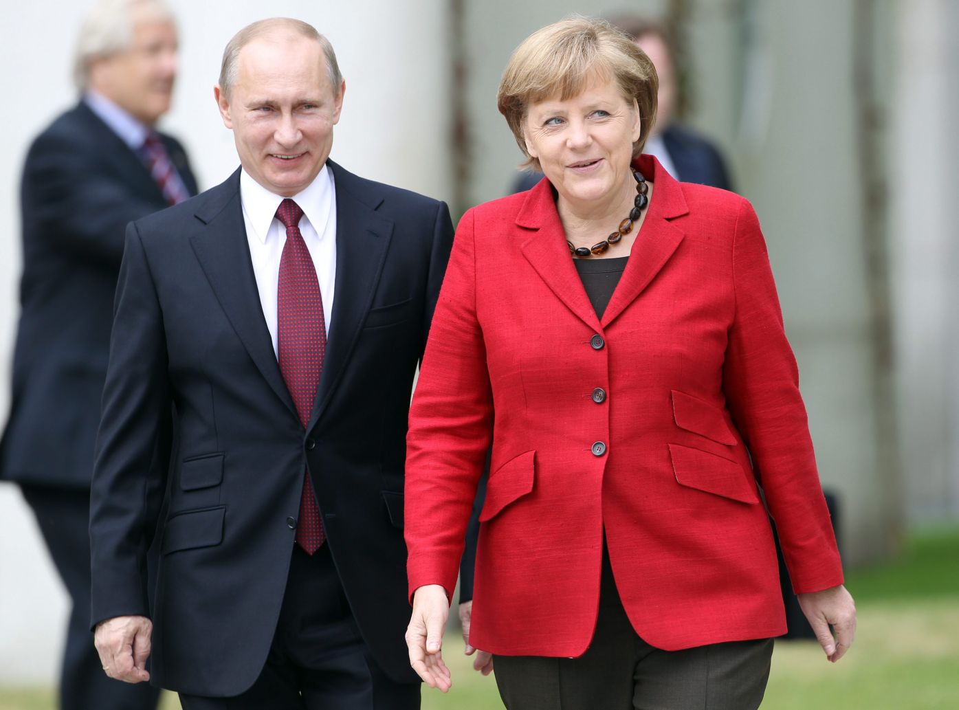 Владимир Путин и Ангела Меркел в Берлин (архив)