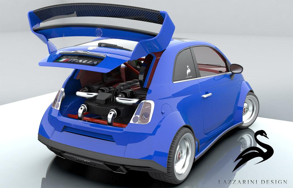 Fiat 500 получава V8 от Ferrari