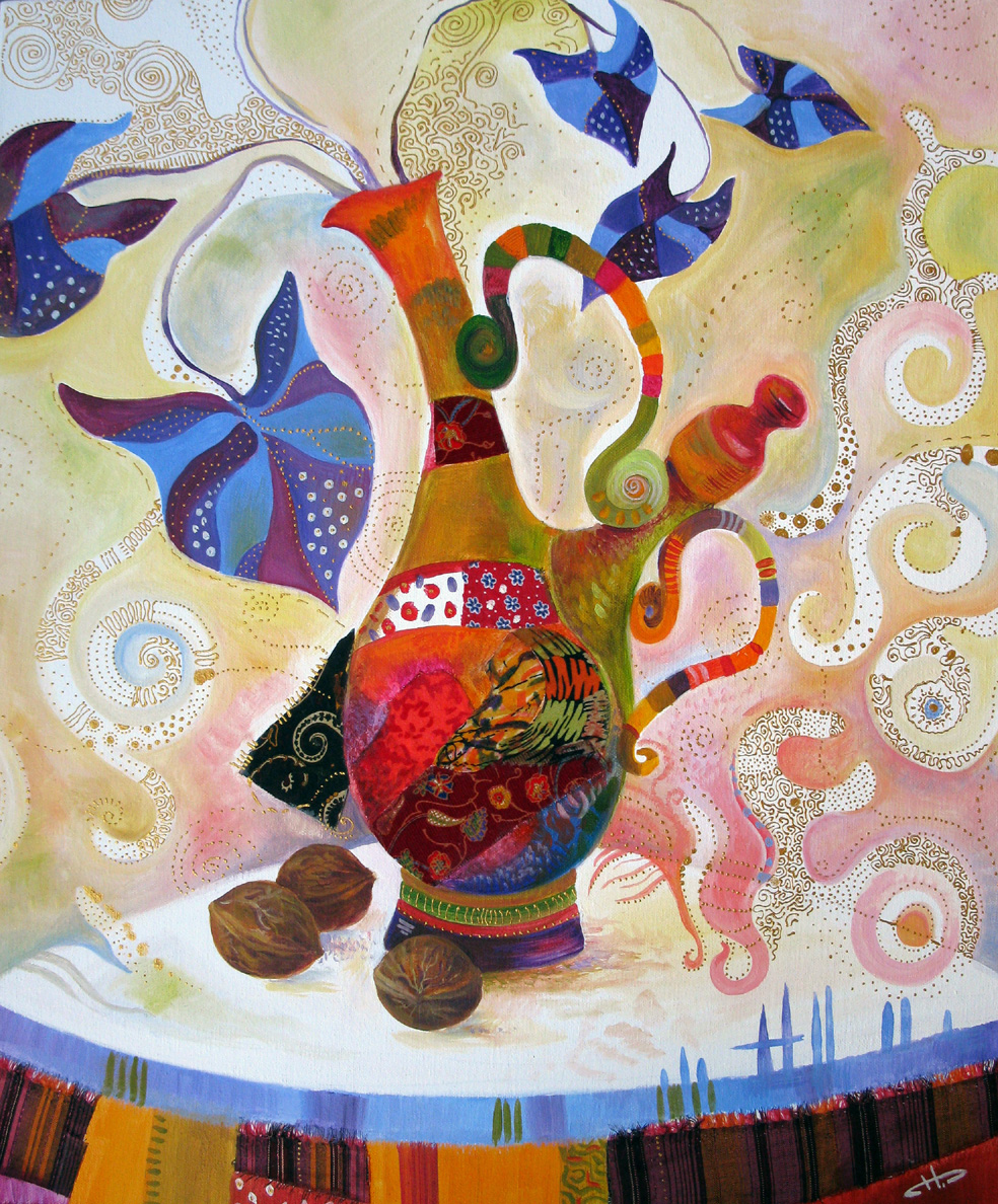 Маслени бои и текстил омайват посетителите на изложба