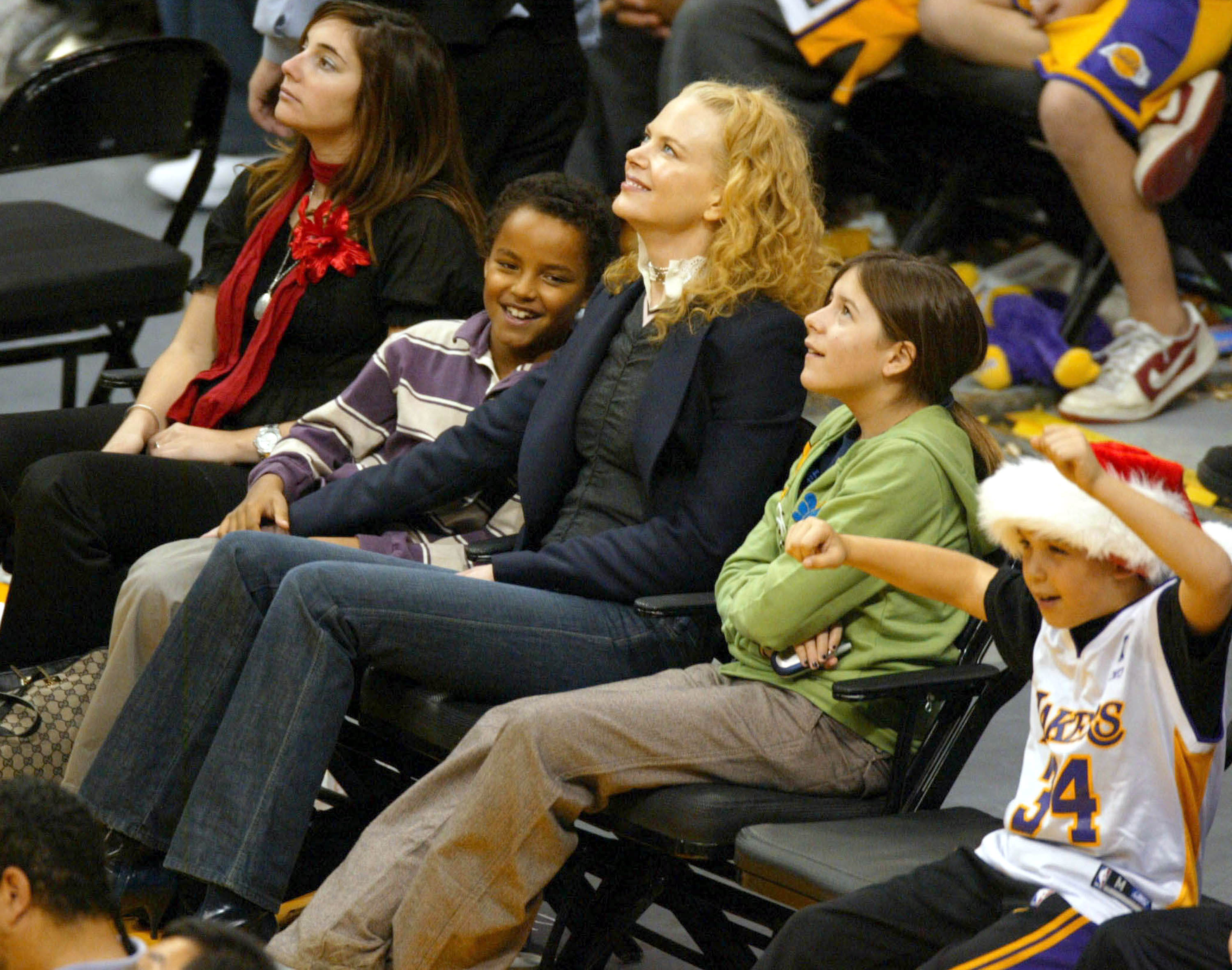 Никол Кидман с осиновените си деца Изабела и Конър