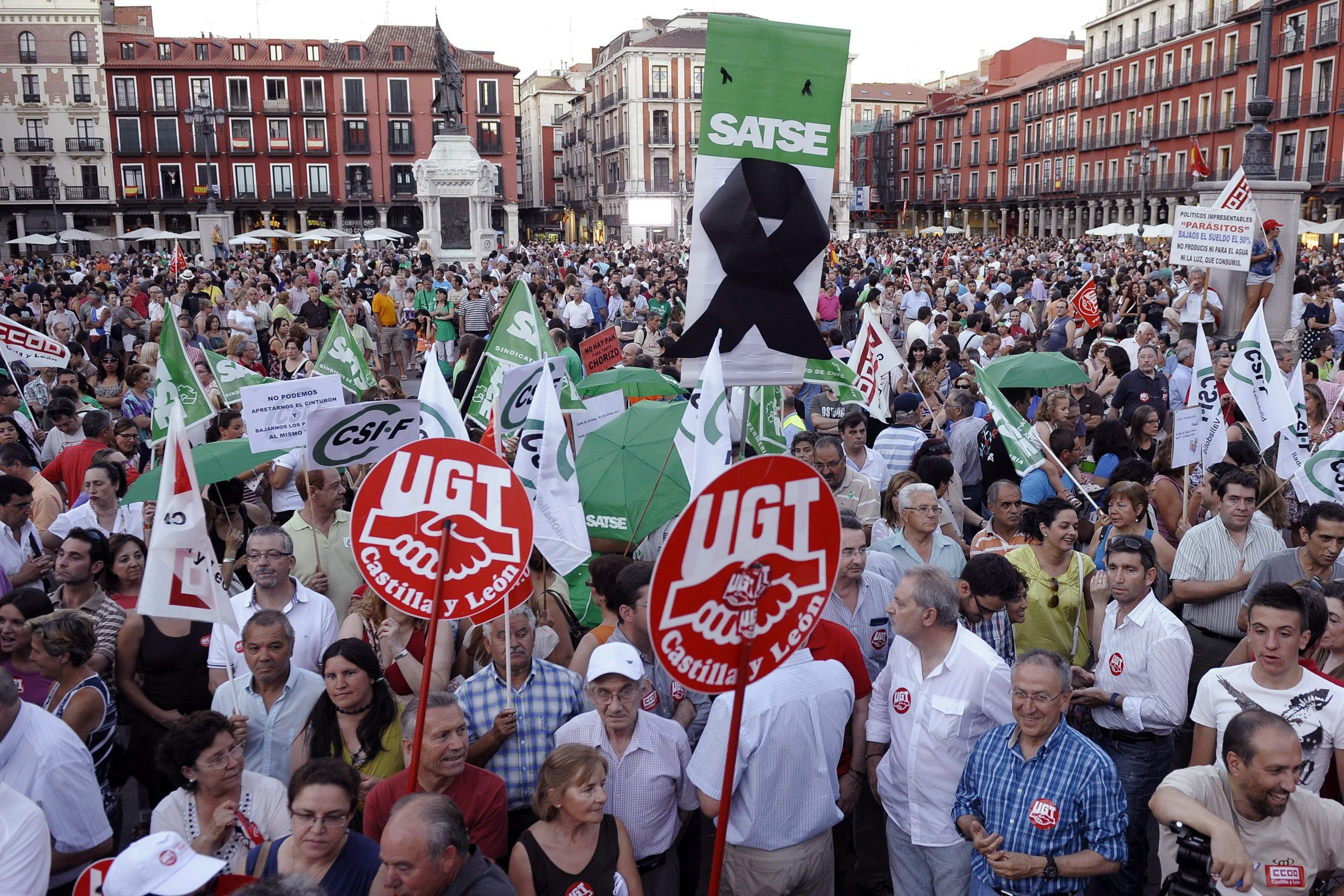Масови протести заляха Испания