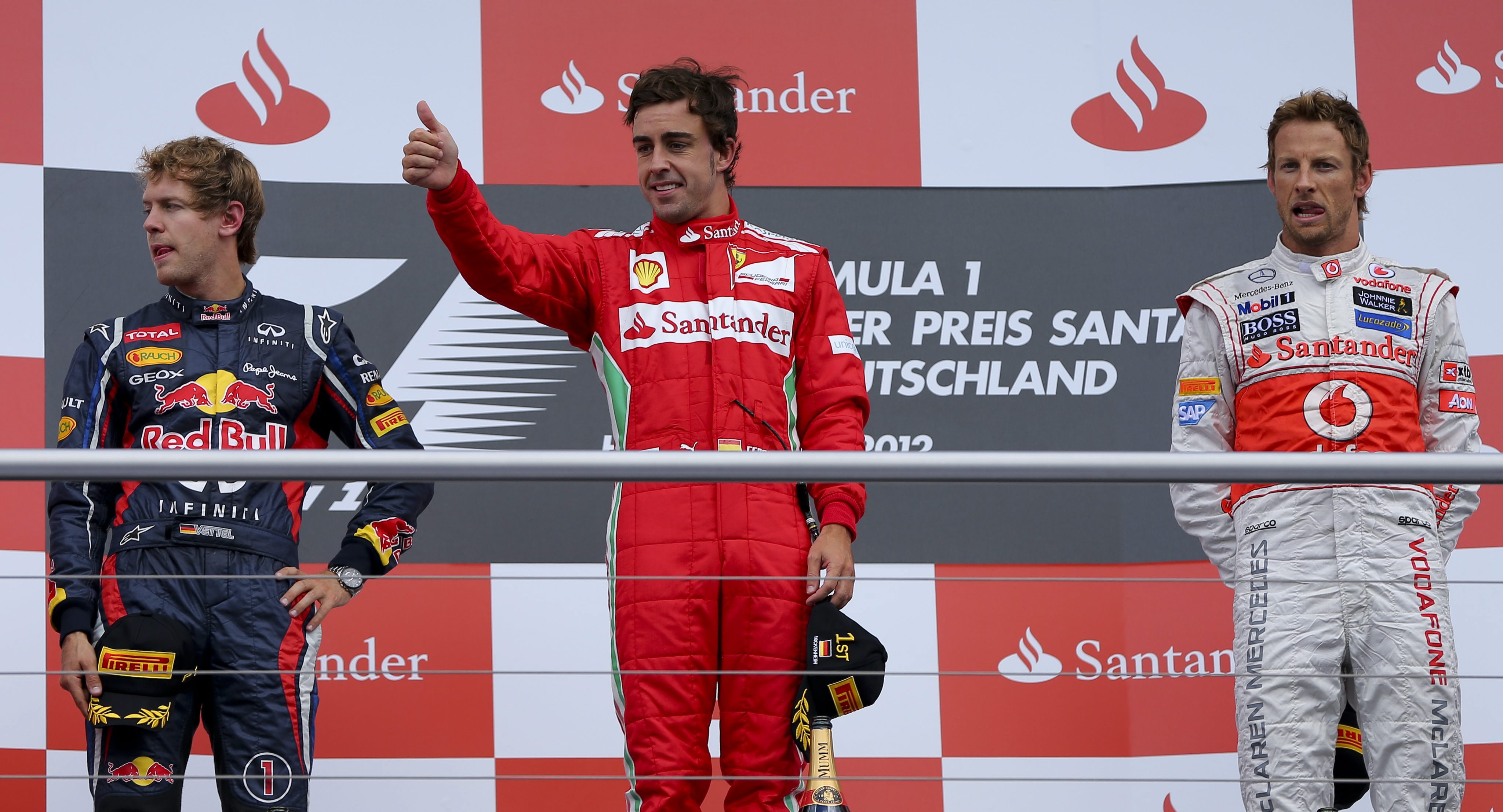 Алонсо триумфира в Гран При на Германия