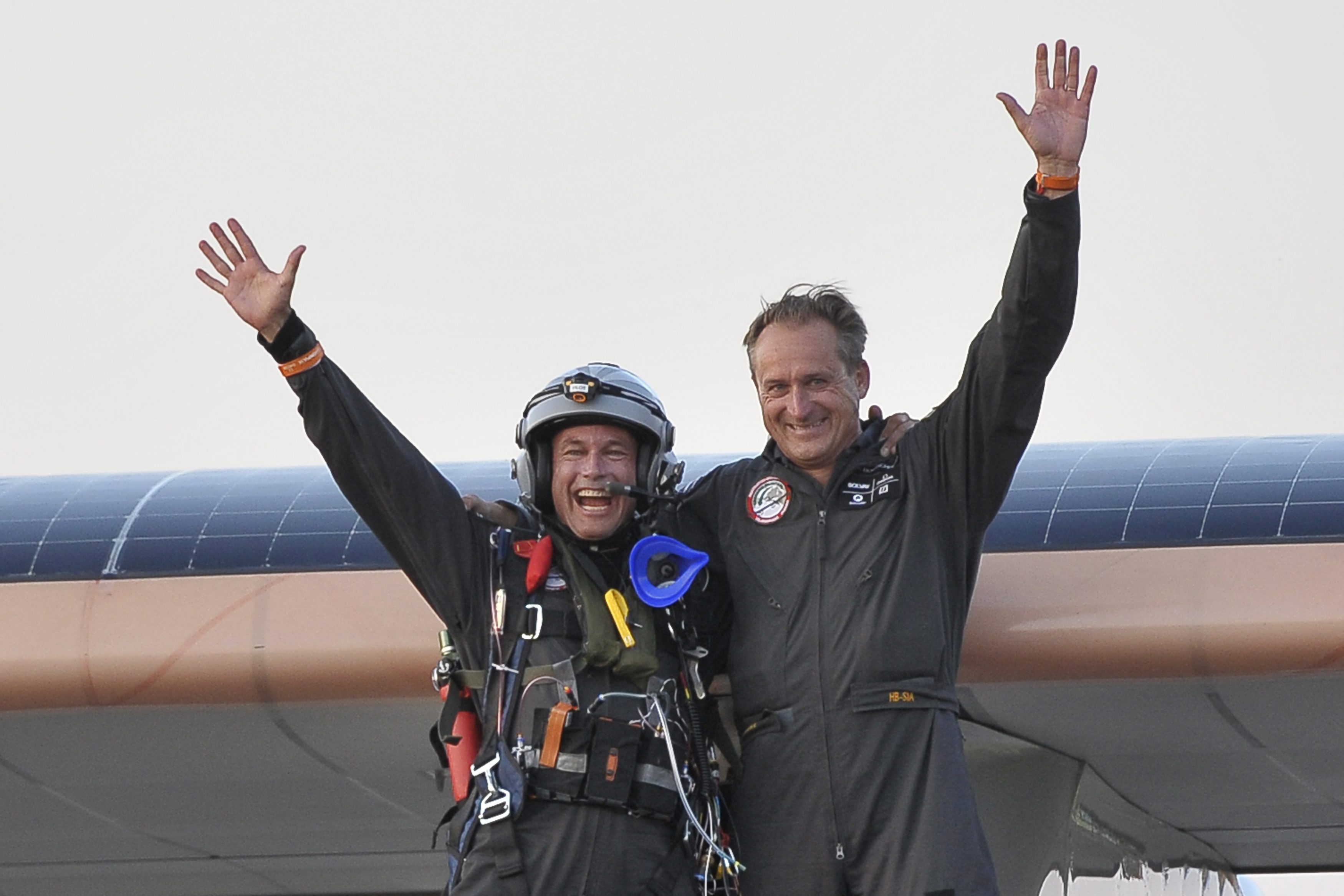 Бертран Пикар и Андре Боршберг, пилоти и създатели на проекта ”Solar Impulse”