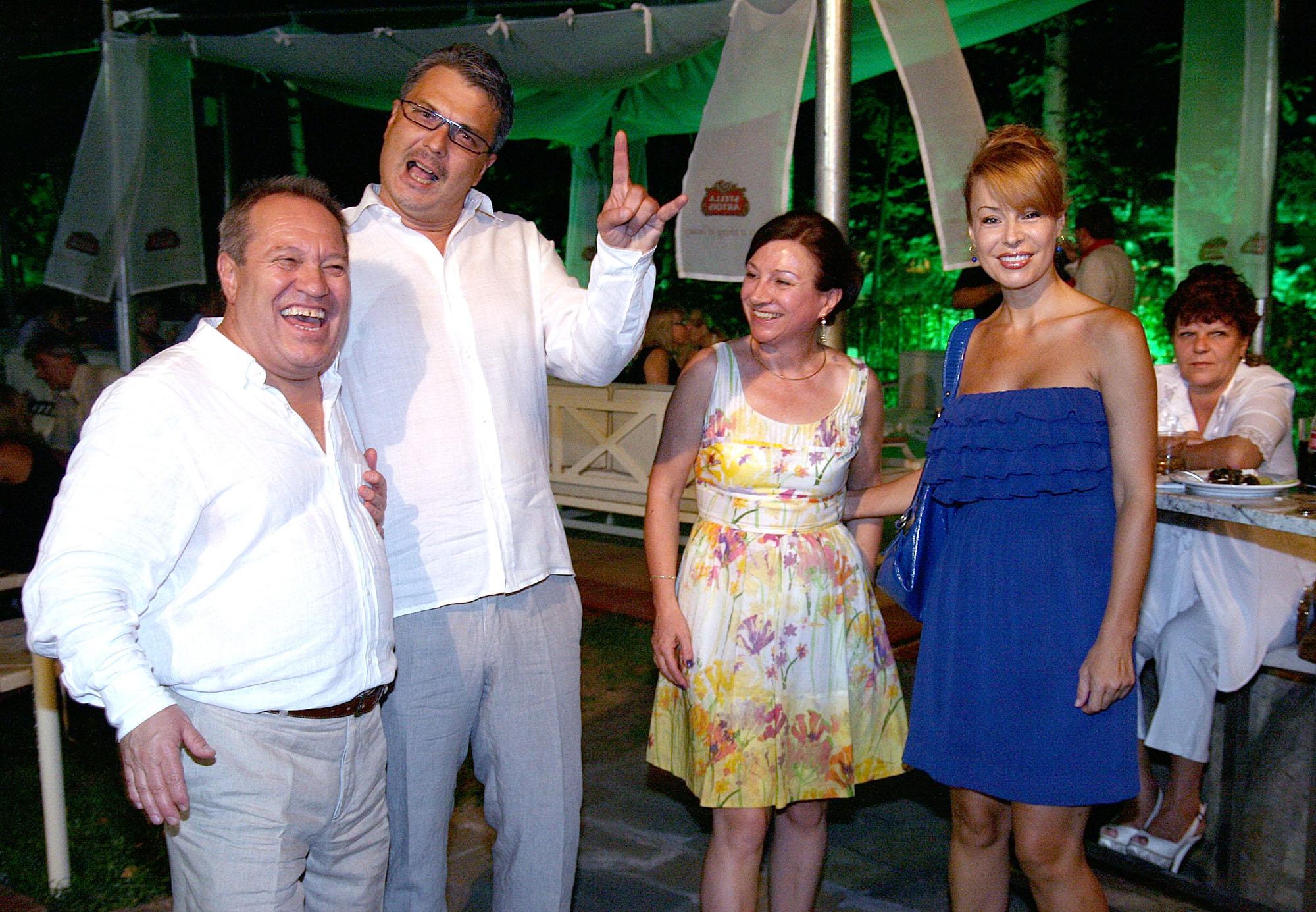 Георги Мамалев със съпругата си Ели, Жоро Торнев и Мира Добрева