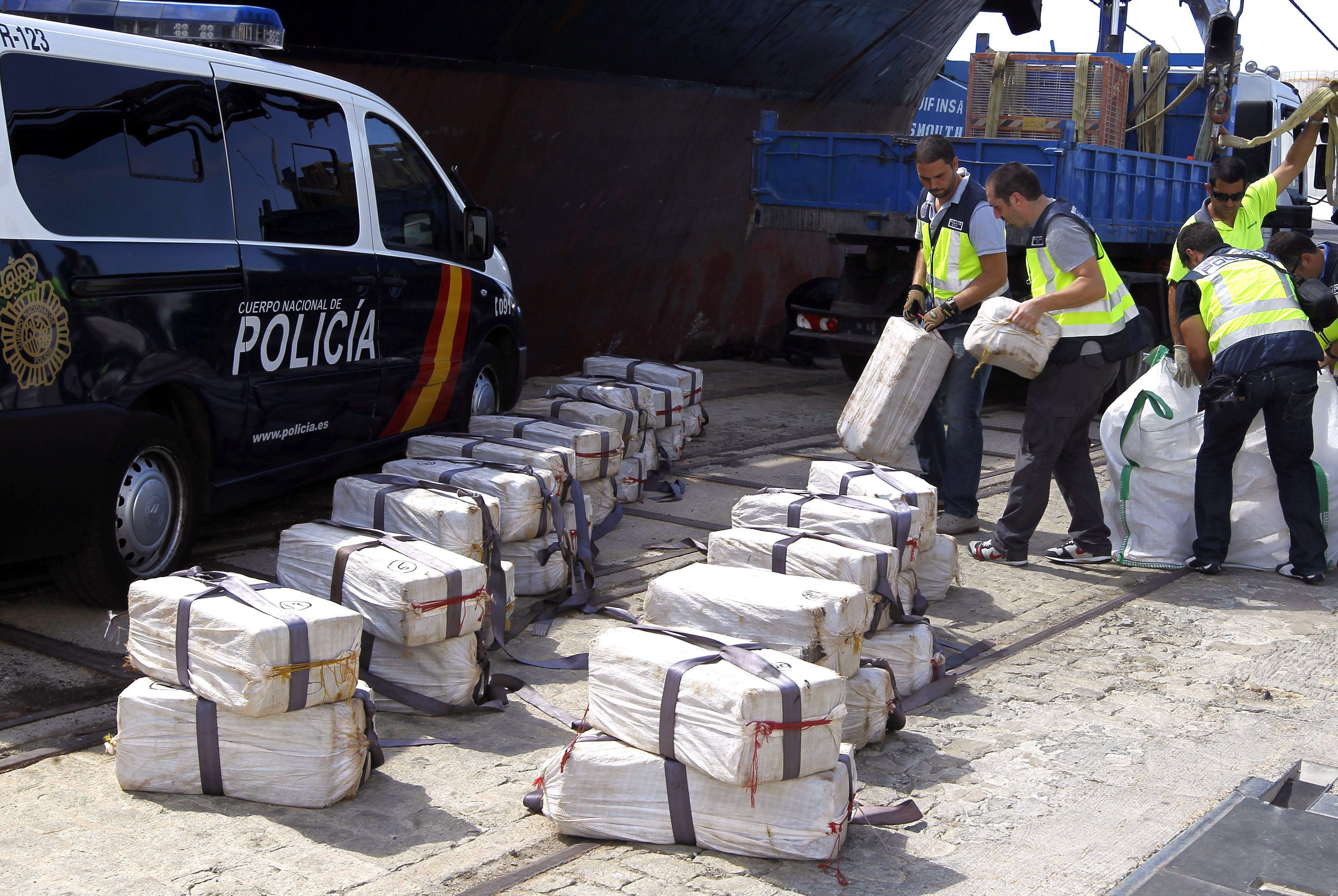 Испанската полиция откри 3 т кокаин на кораба