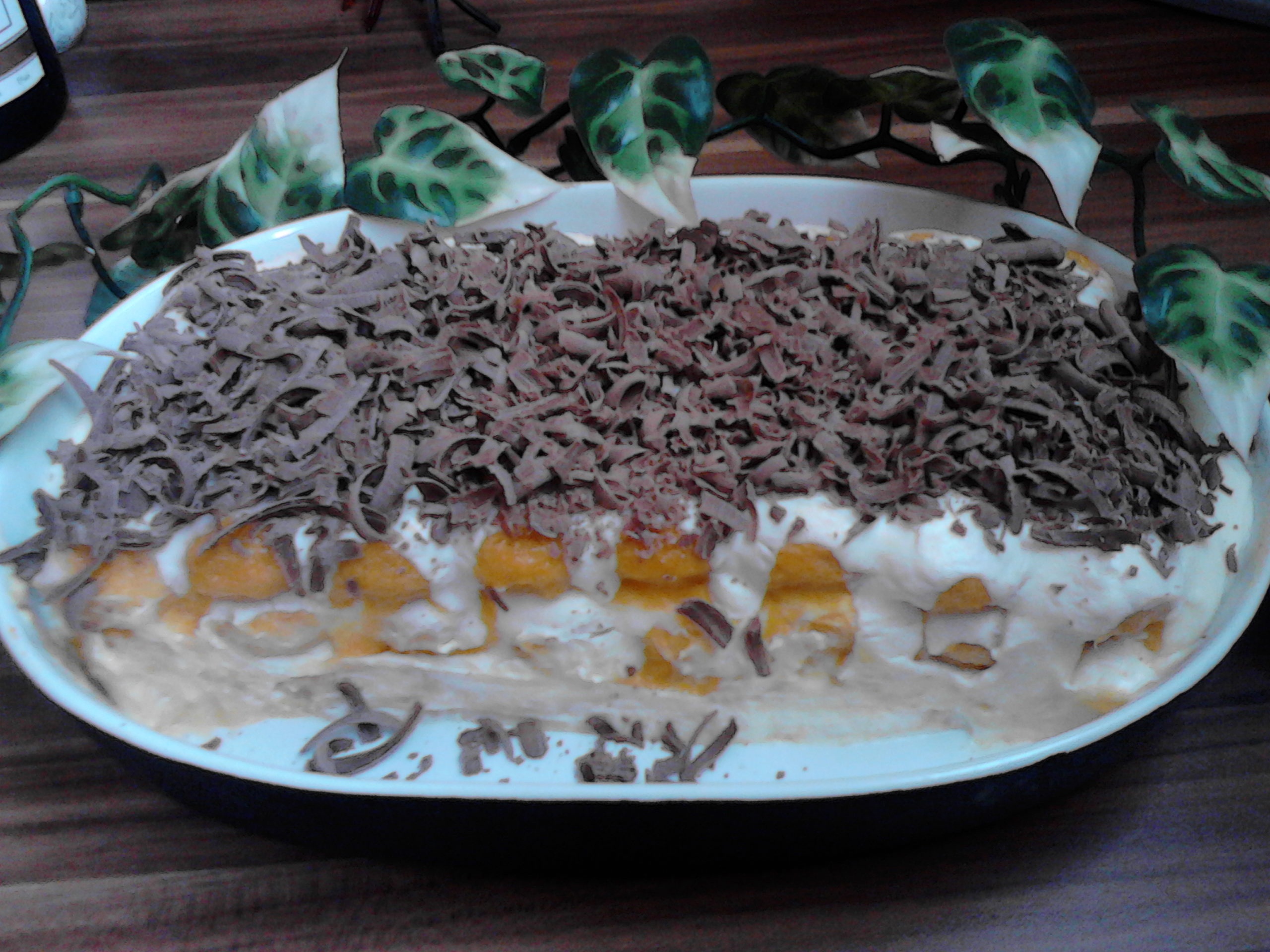 Сладкиш с праскови и маскарпоне