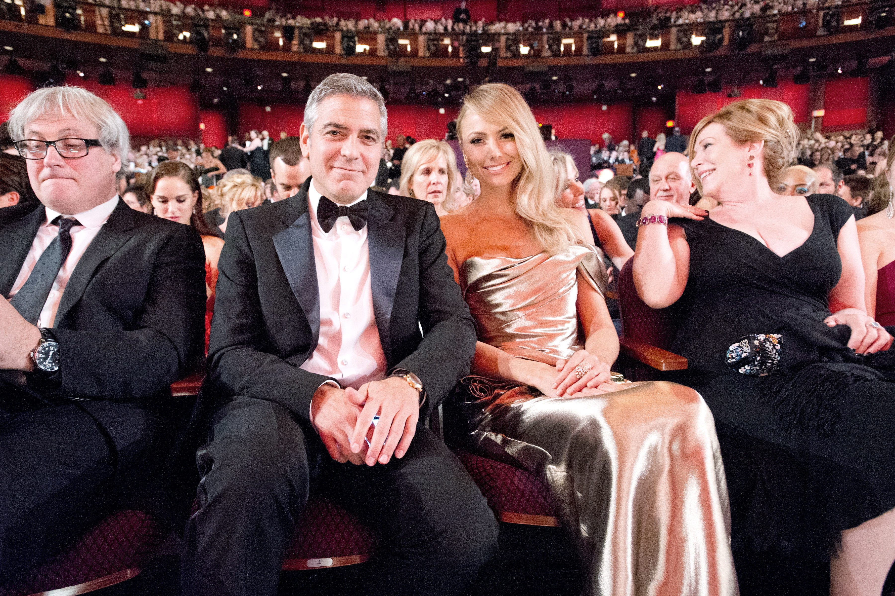 Джордж Клуни с бившата си приятелка Стейси Киблър