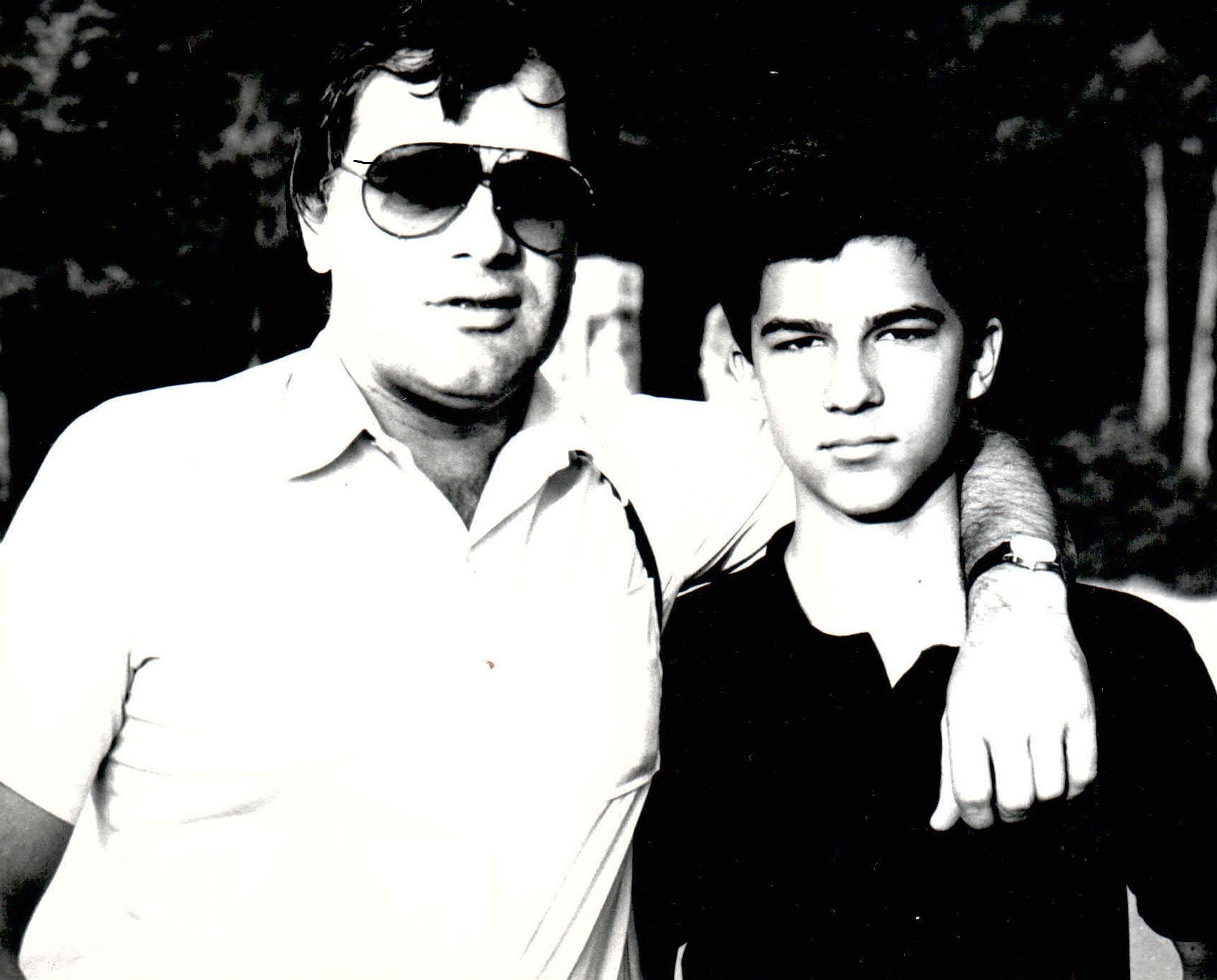 Иван Славков със сина си - Тодор Славков