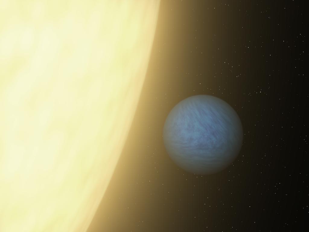 Планетата 55 Cancri e (художествена интерпретация)