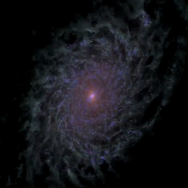 С времето галактиките приемат формата на добре организирани дискообразни системи