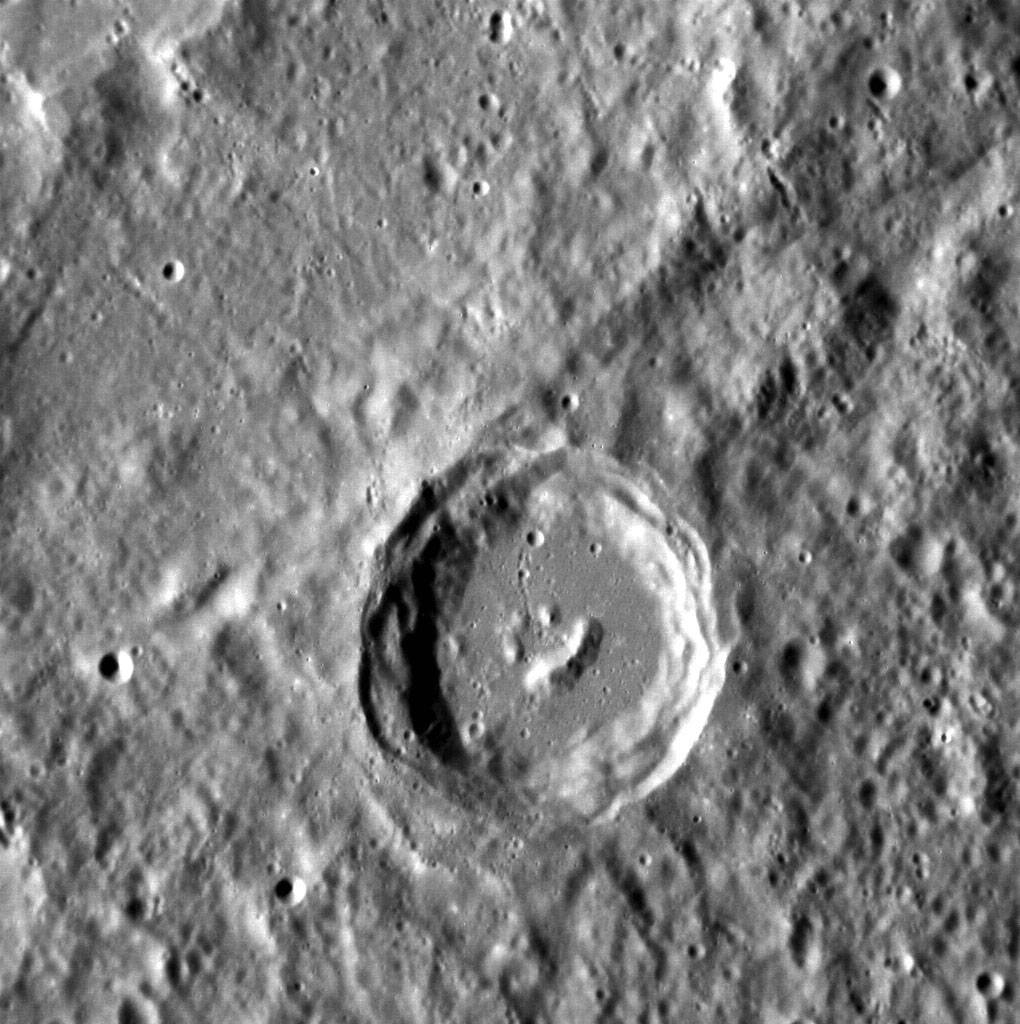 ”Щастливият” кратер на Меркурий
