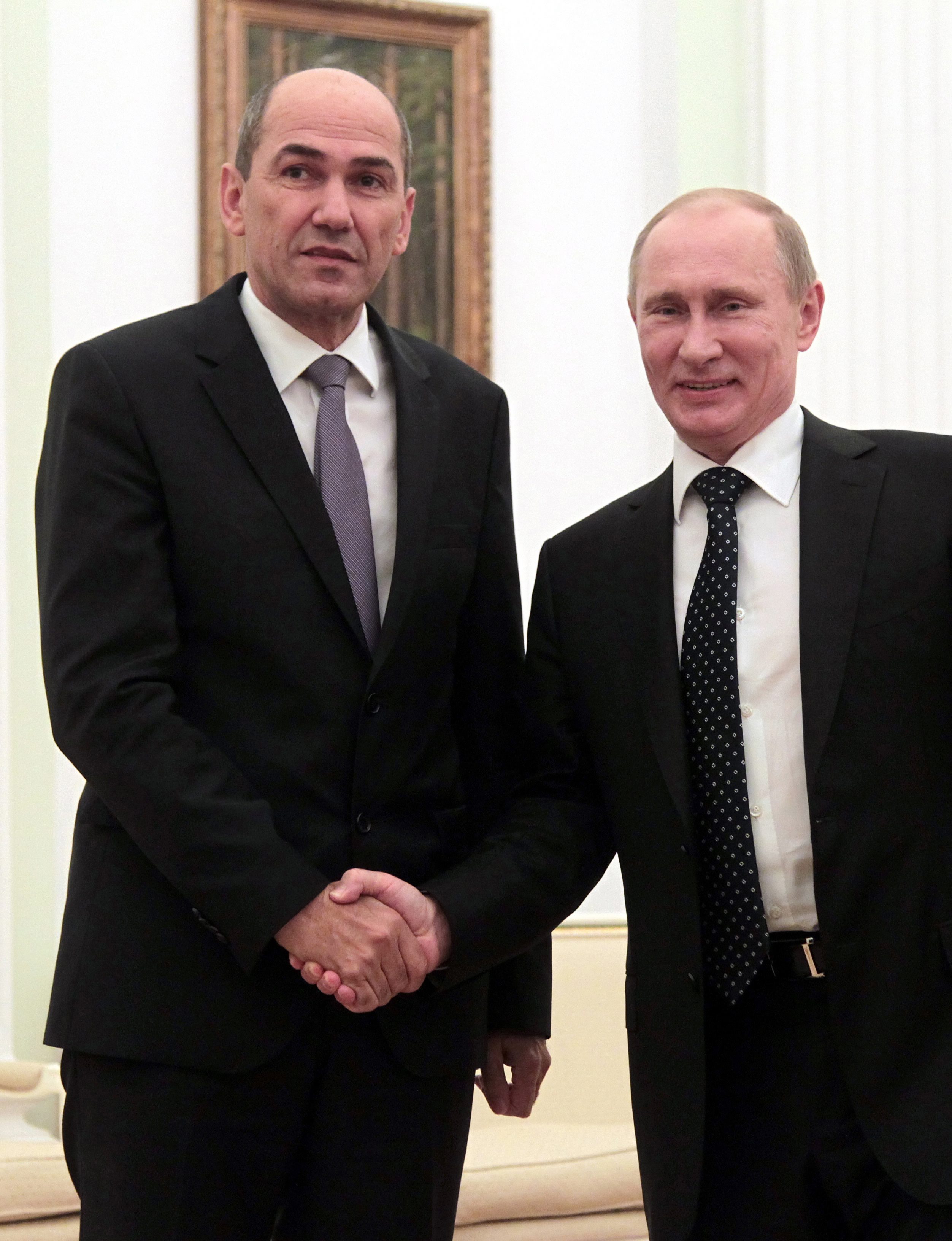 Словенският премиер Янез Янша се срещна с президента на Русия Владимир Путин