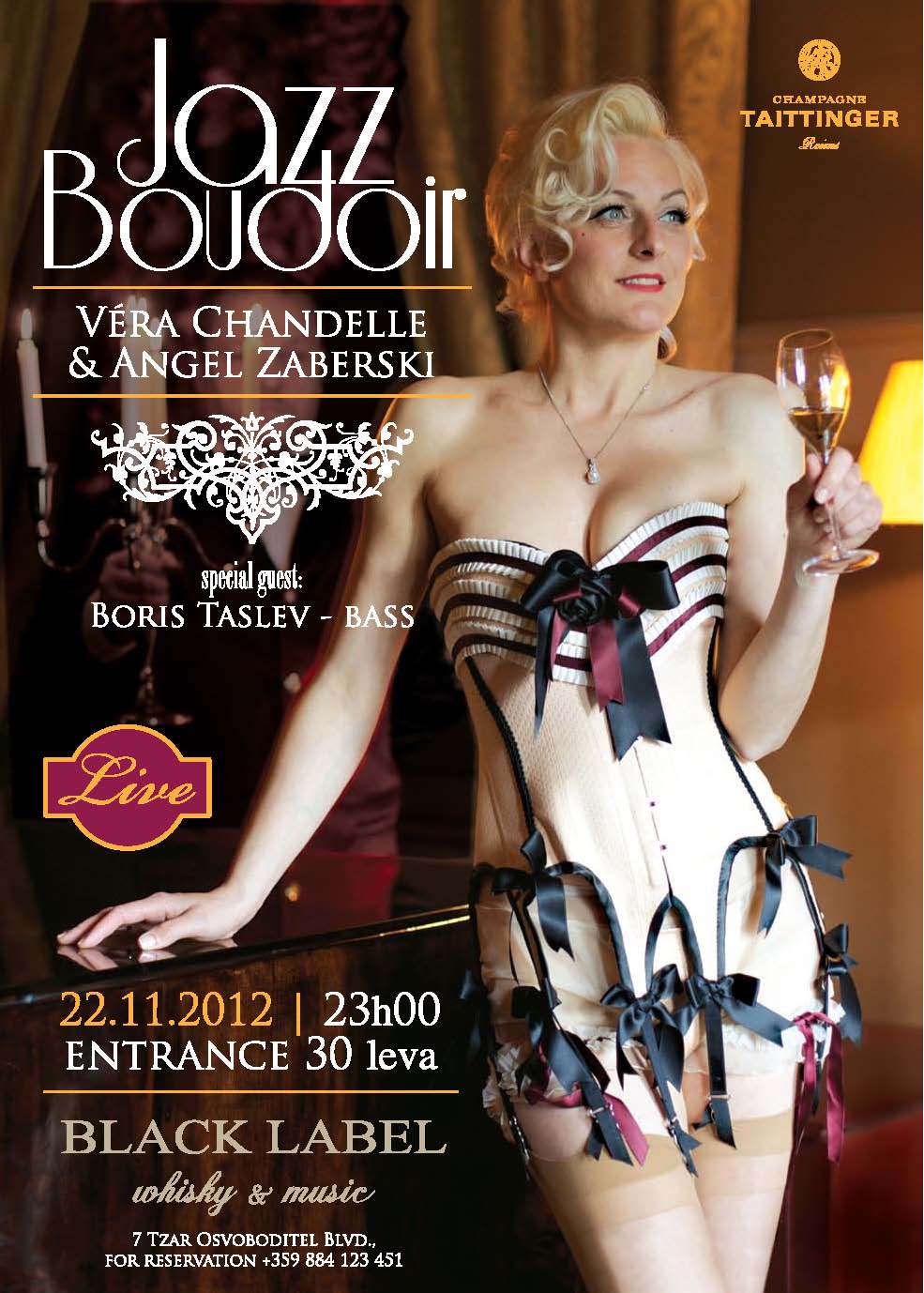 Вера Шандел oтвaря своя Jazz Boudoir в Black Label