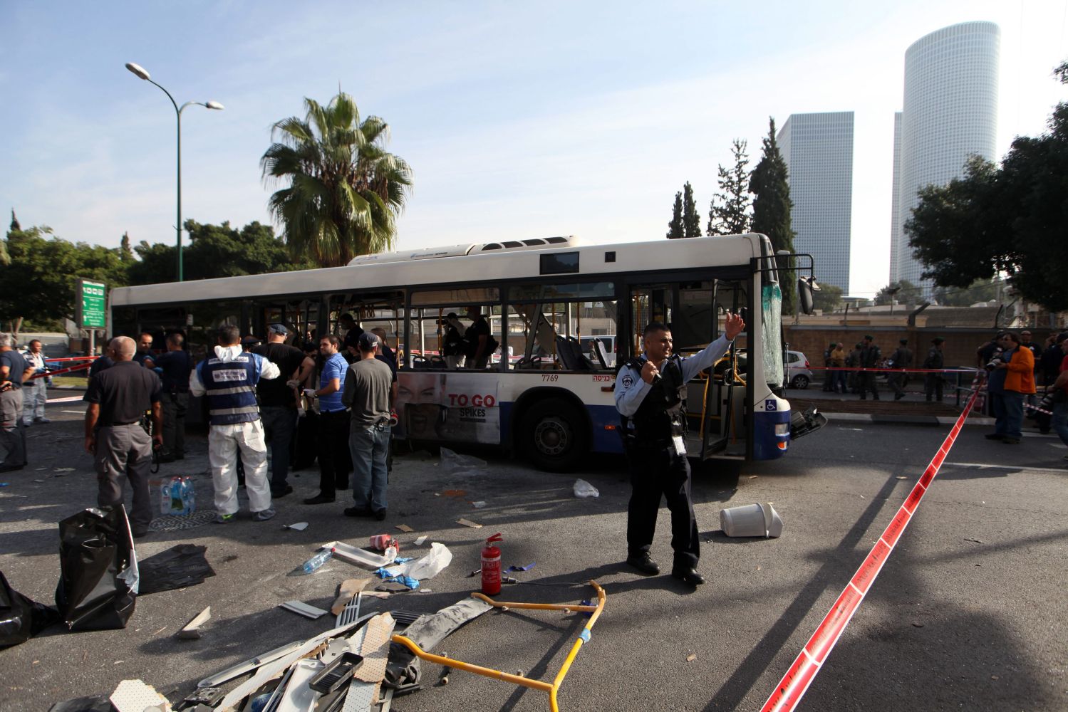 Бомбата е била поставена предварително в автобуса