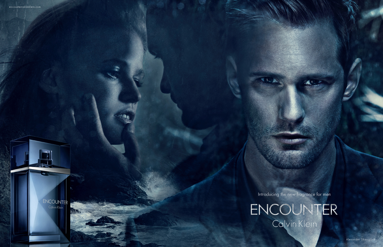 Александър Скарсгард и Лара Стоун в рекламната кампания на ENCOUNTER Calvin Klein
