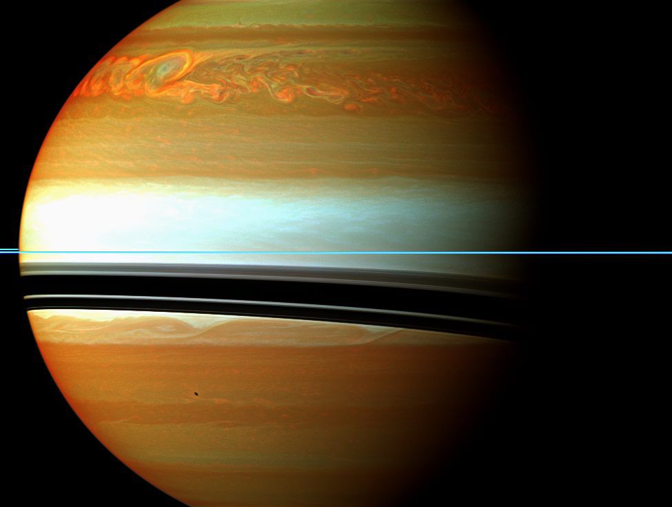 Ако около Сатурн имаше подобни пръстени, те щяха да се виждат от Земята с невъоръжено око