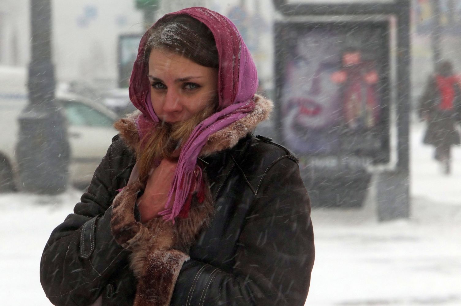Москва беше затрупана от сняг, но в следващите дни дъждът ще намали съществено бялата покривка там