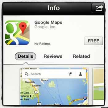 Google maps превзе Apple store за 7 часа