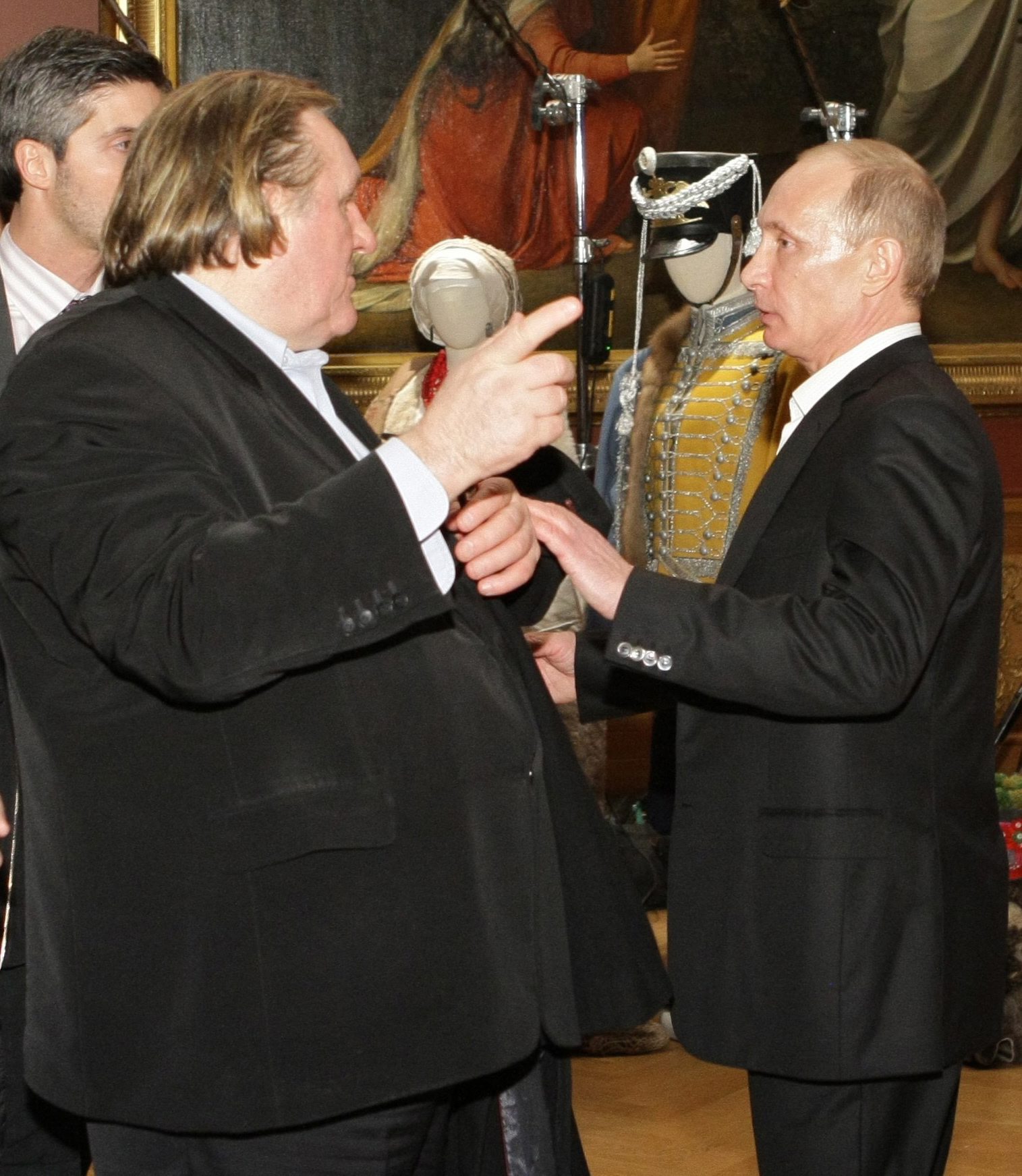 Жерар Депардийо и Владимир Путин