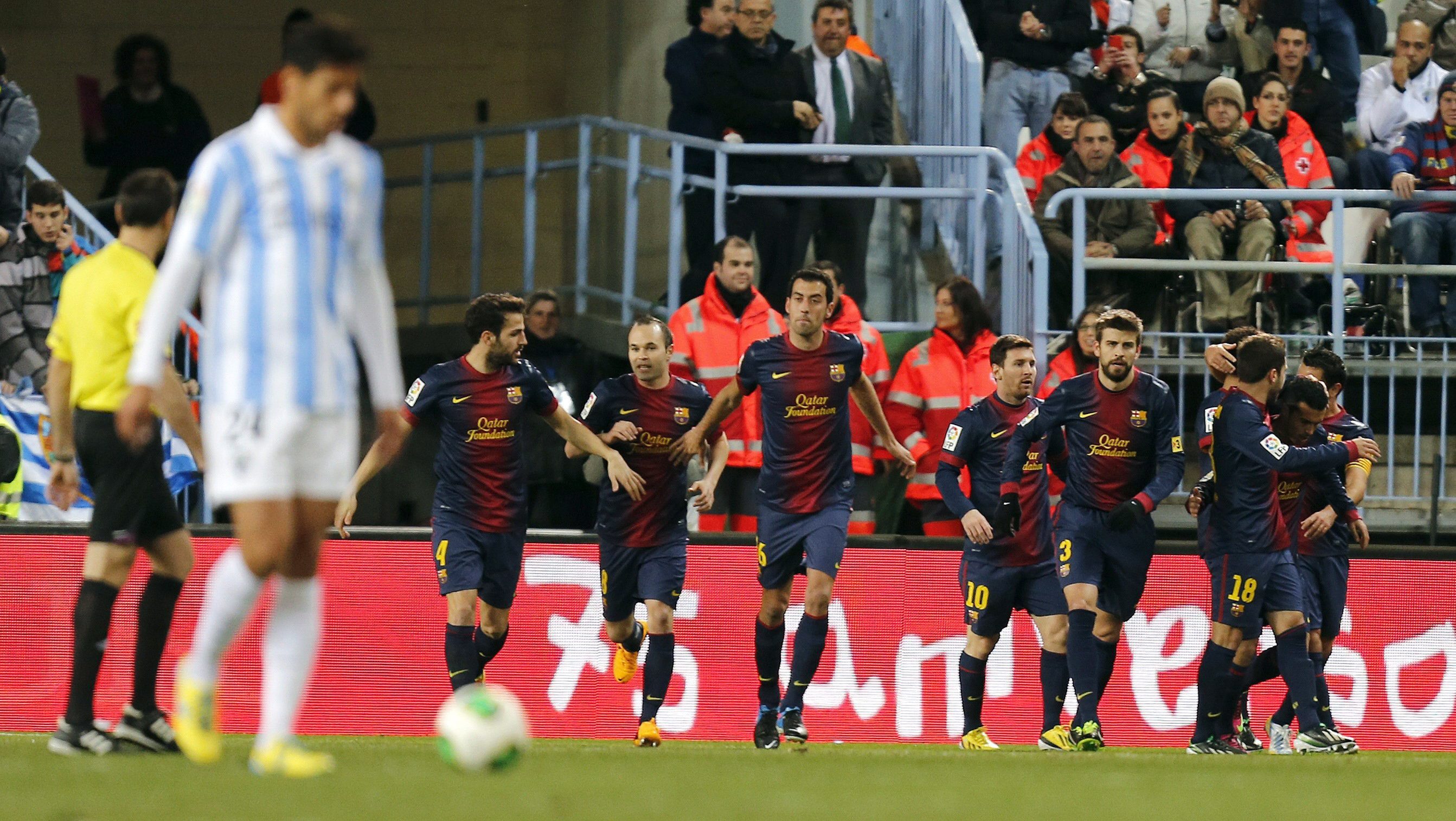 Отбора на Барселона победи Малага в реванш за Купата на Краля