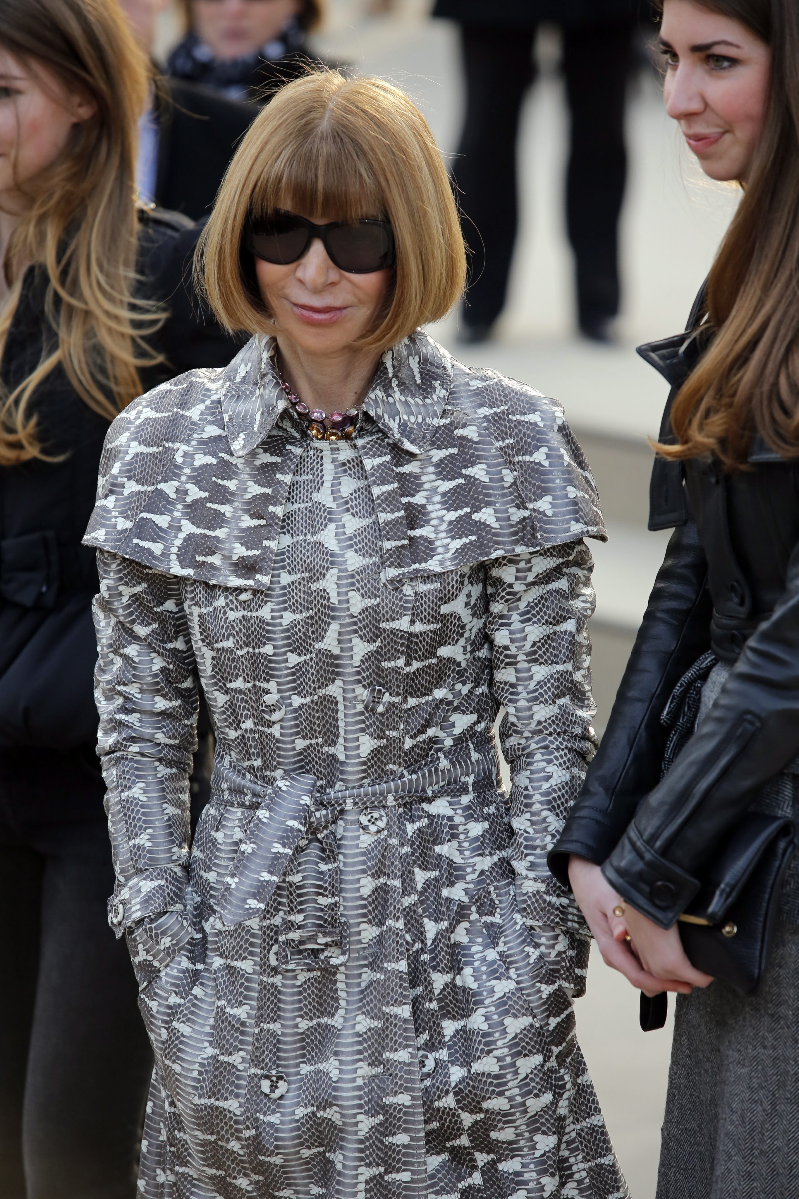 Анна Уинтур на ревюто на Burberry Prorsum на London Fashion Week
