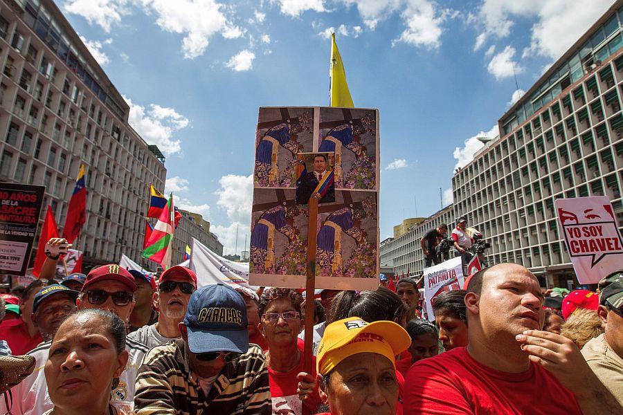 Митинг в подкрепа на Уго Чавес