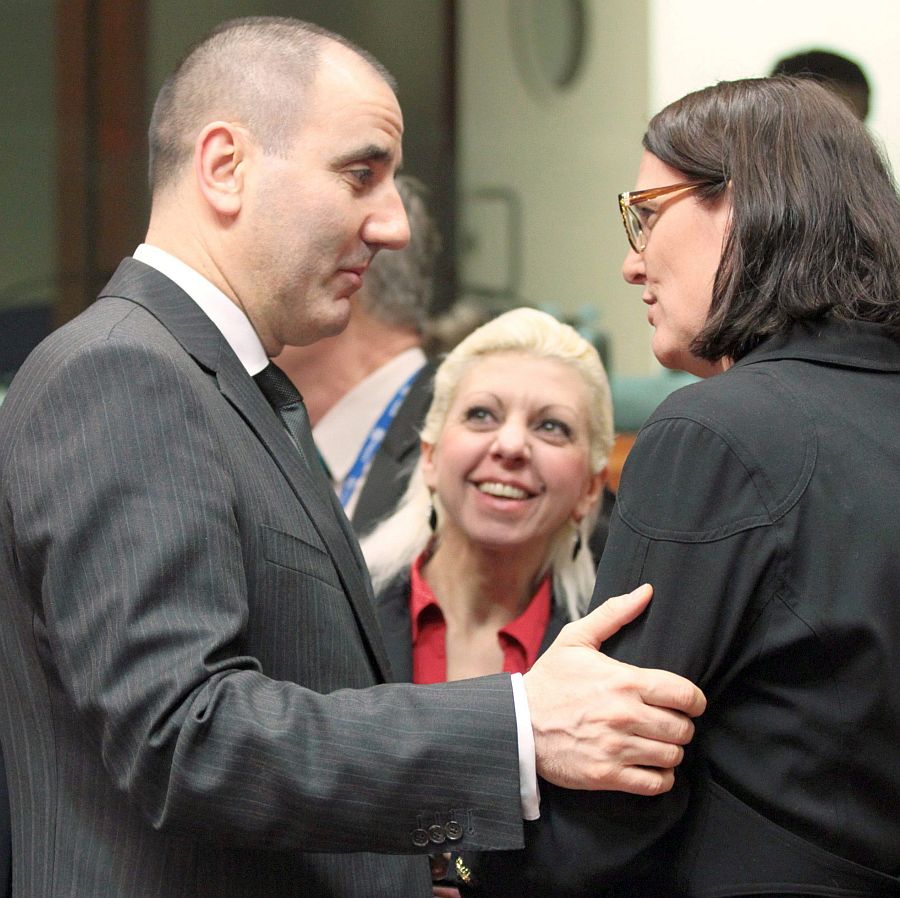 Цветан Цветанов и еврокомисарят по вътрешните работи Сесилия Малмстрьом