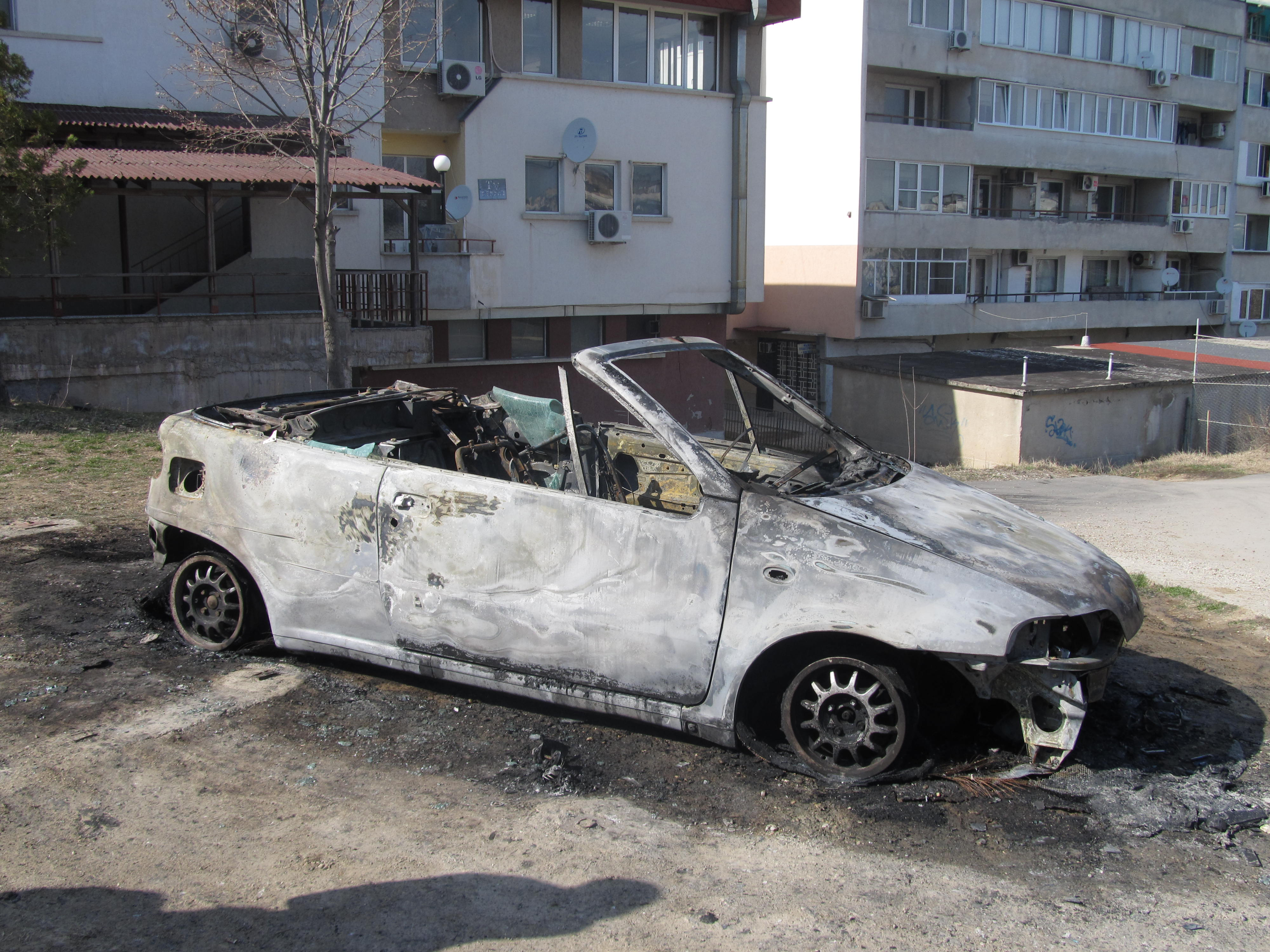 Взривеният автомобил в Русе
